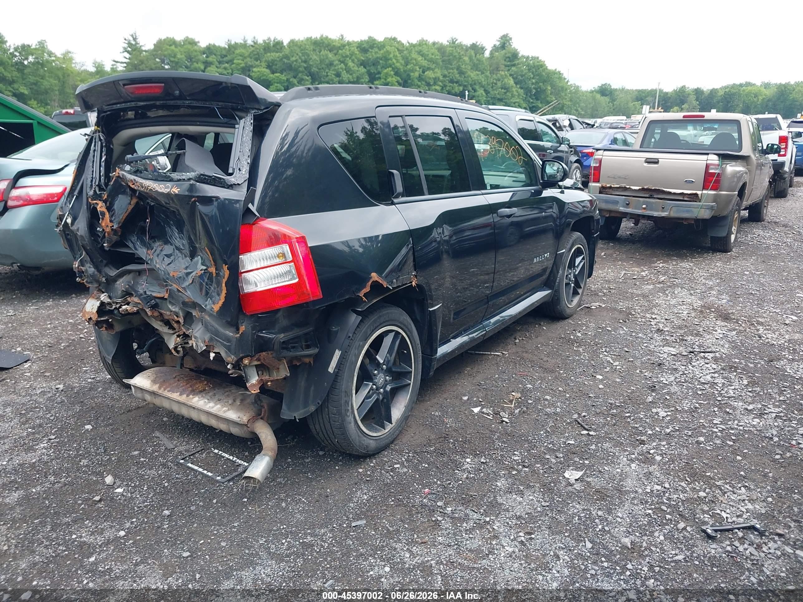 2007 Jeep Compass Sport Black vin: 1J8FF47W87D364978