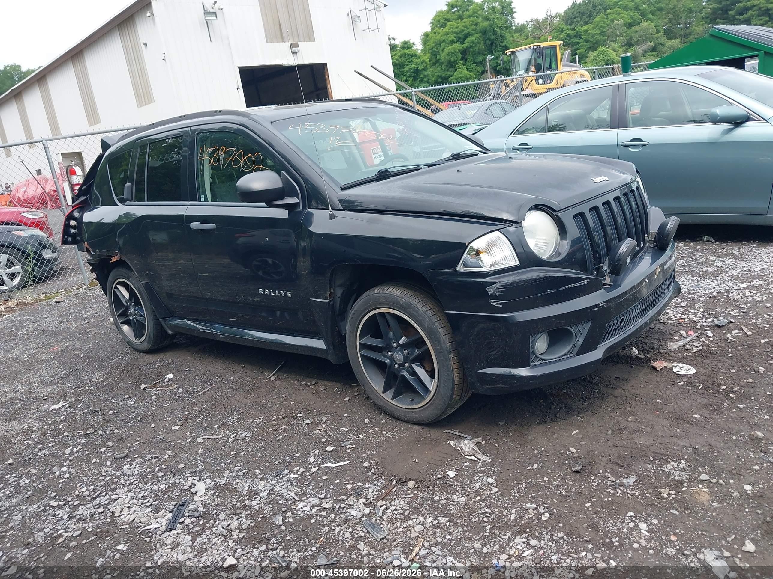 2007 Jeep Compass Sport Black vin: 1J8FF47W87D364978