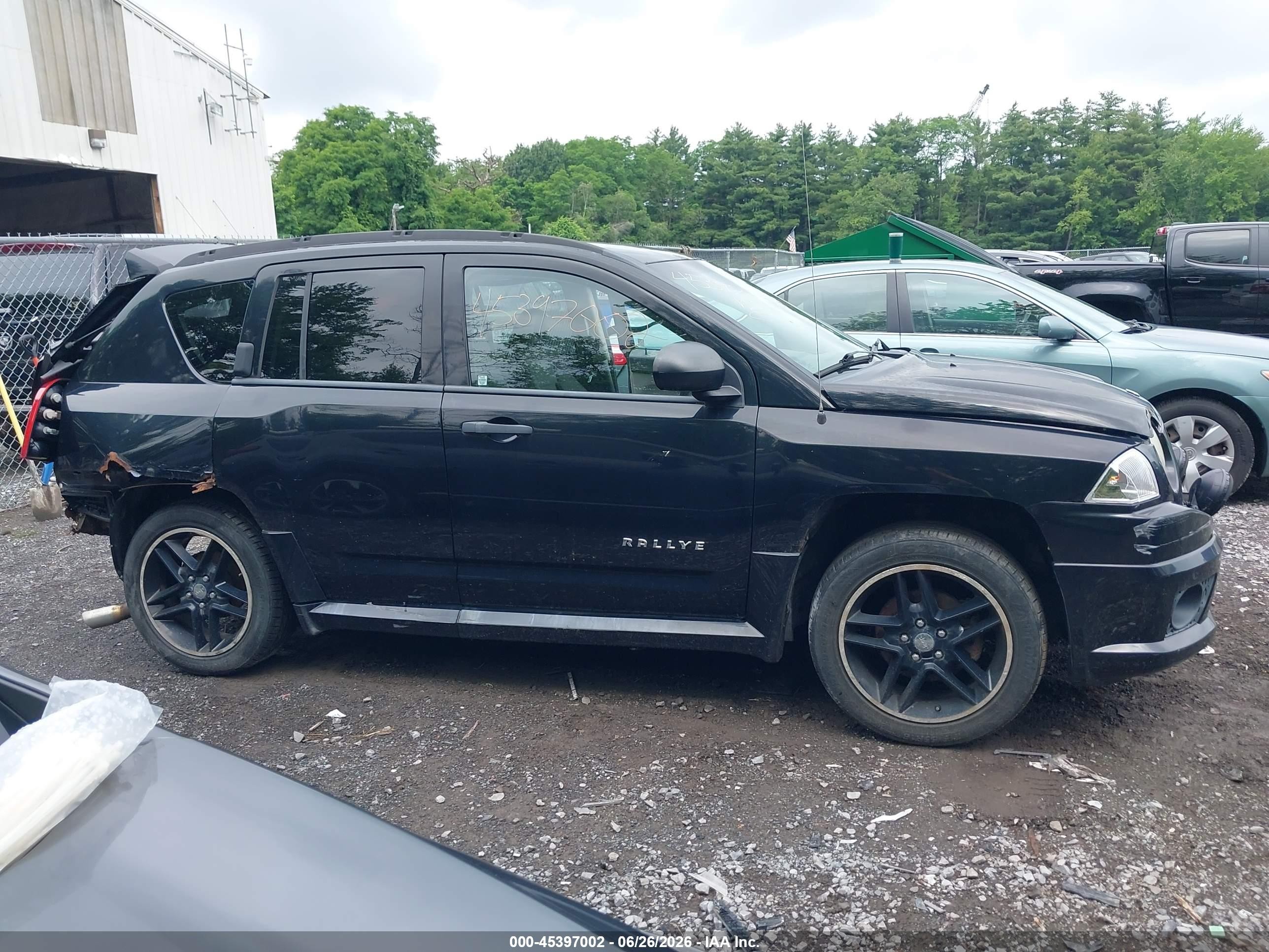 2007 Jeep Compass Sport Black vin: 1J8FF47W87D364978