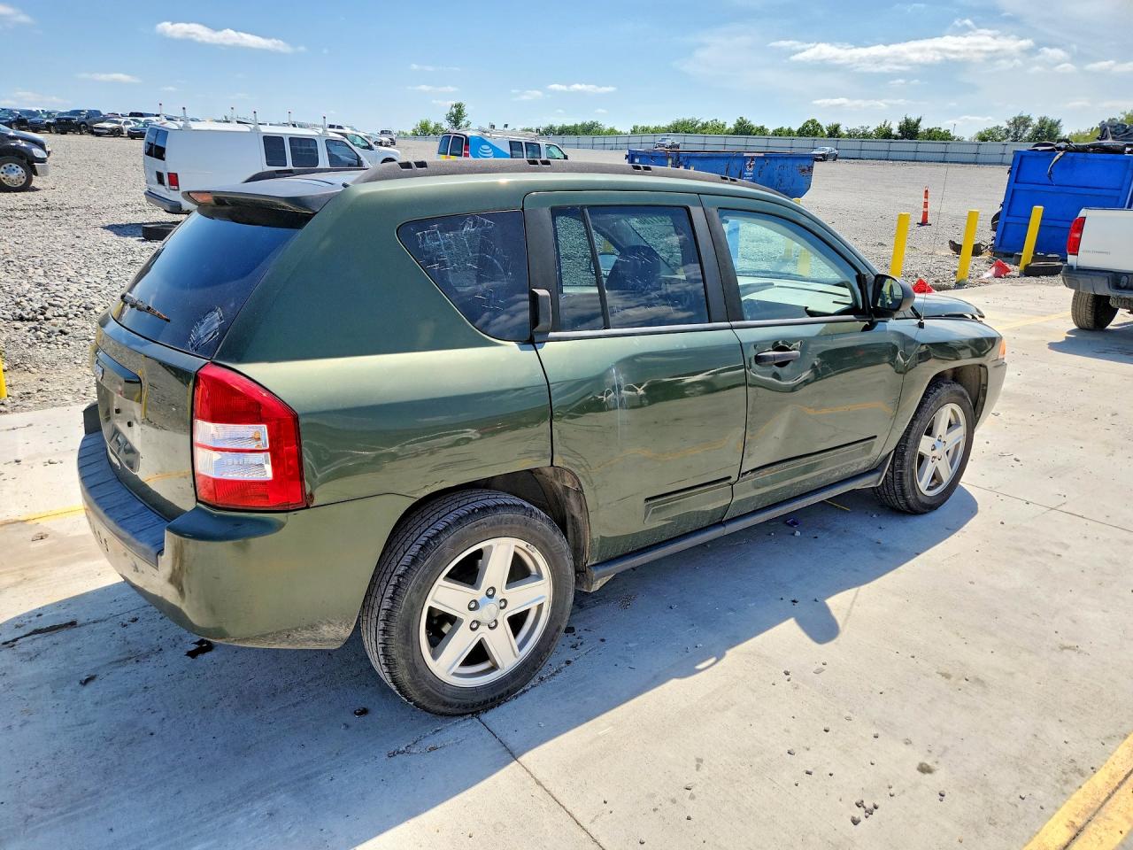 2008 Jeep Compass Sport Green vin: 1J8FF47W98D534136