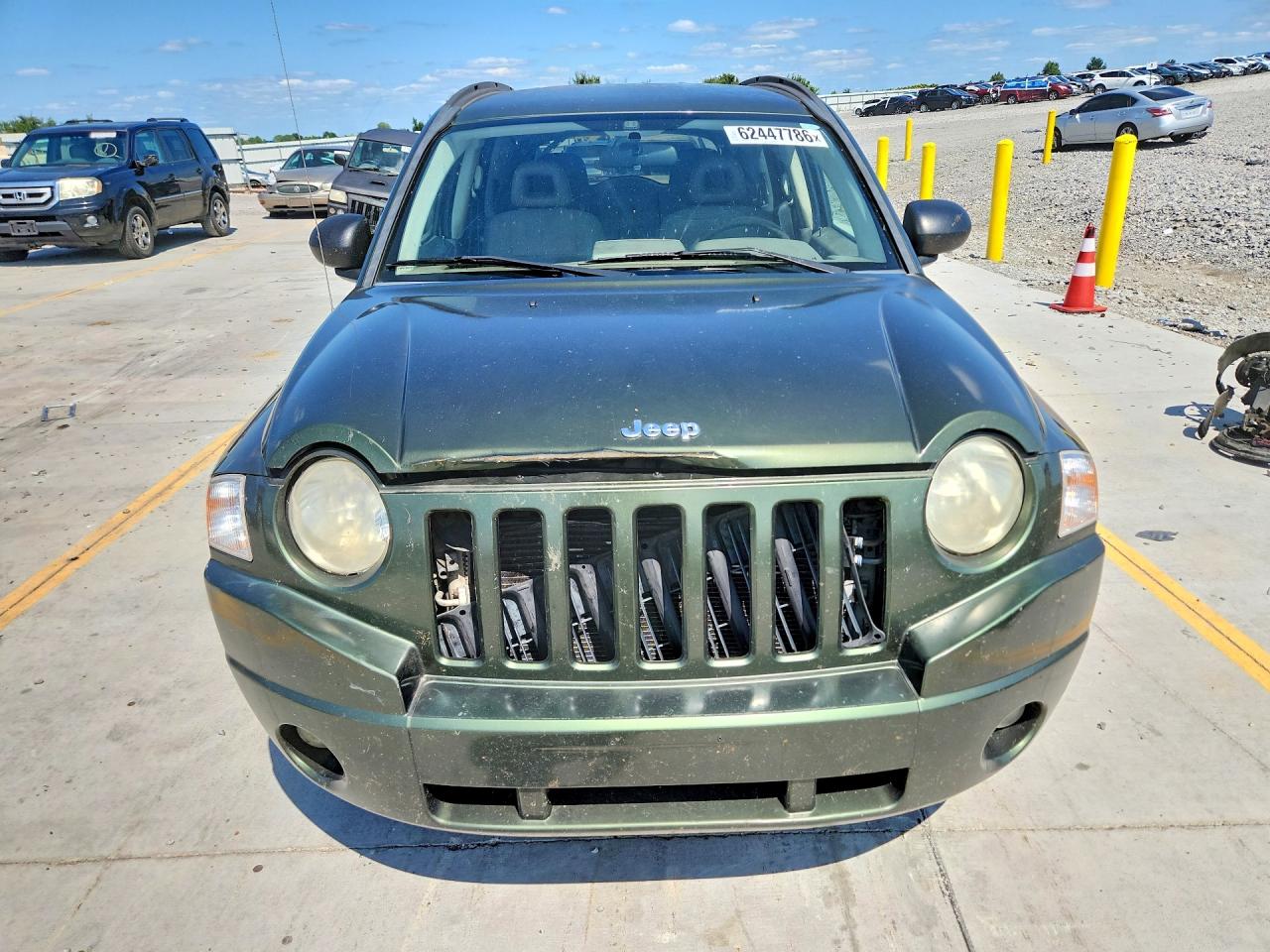 2008 Jeep Compass Sport Green vin: 1J8FF47W98D534136