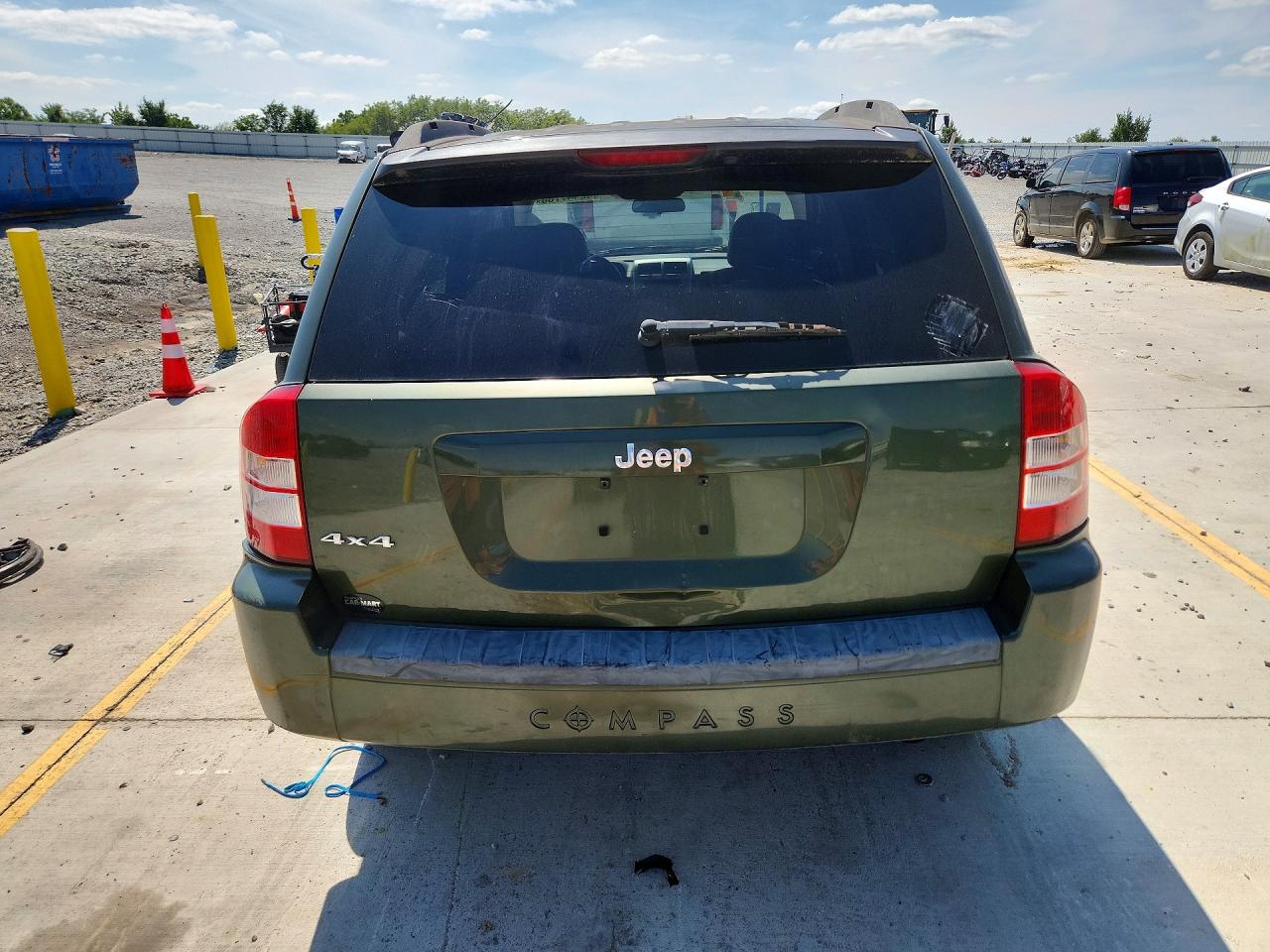 2008 Jeep Compass Sport Green vin: 1J8FF47W98D534136