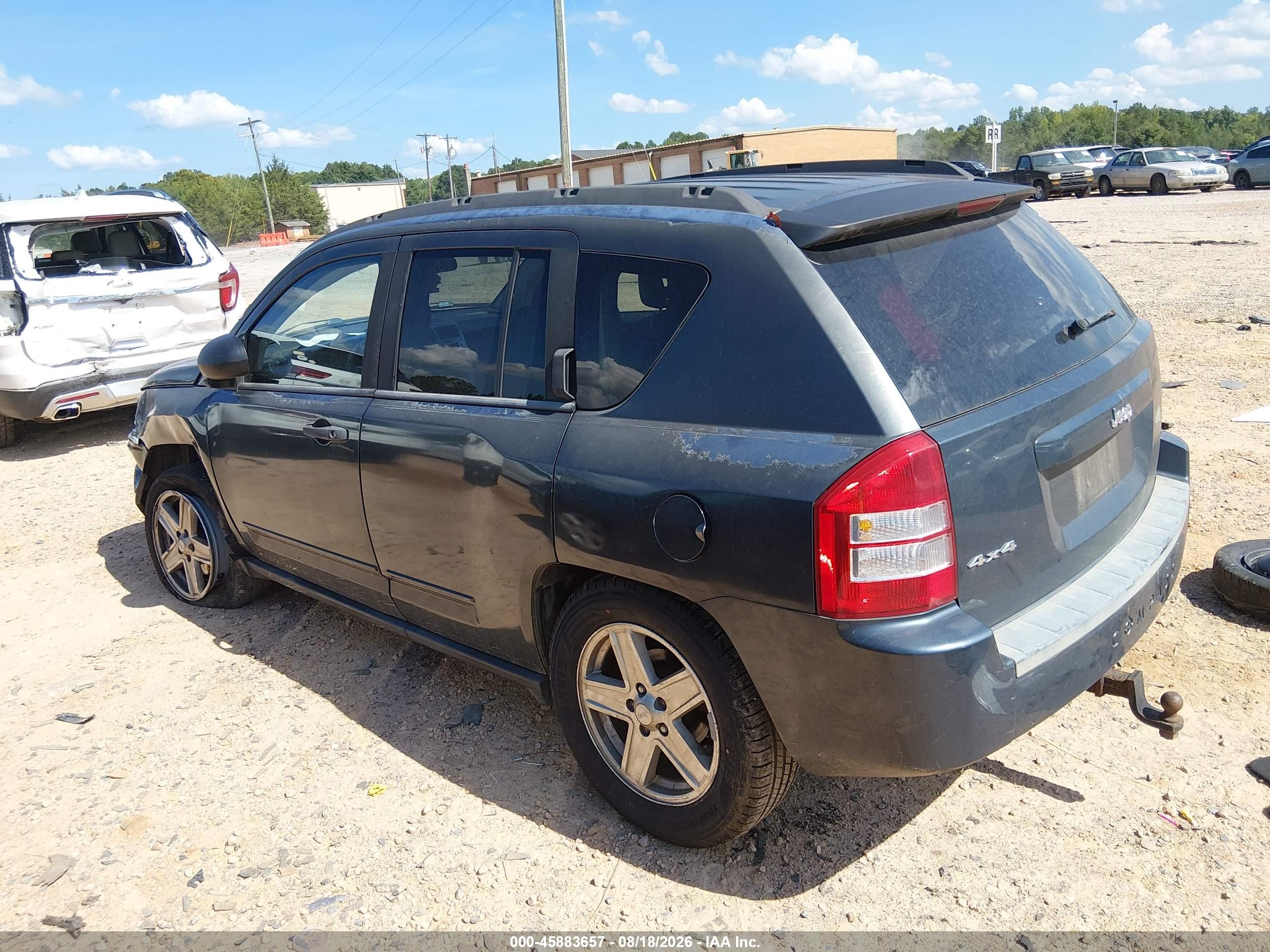 2008 Jeep Compass Sport Синий vin: 1J8FF47W98D666524