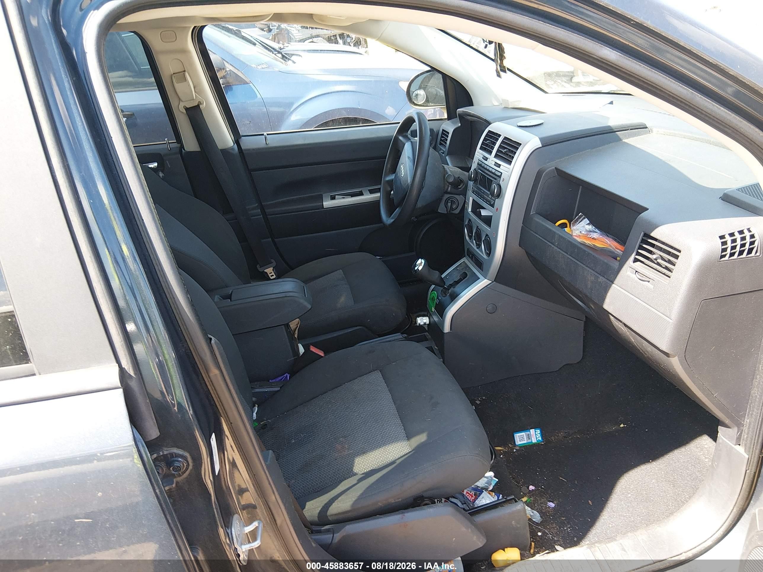 2008 Jeep Compass Sport Синий vin: 1J8FF47W98D666524