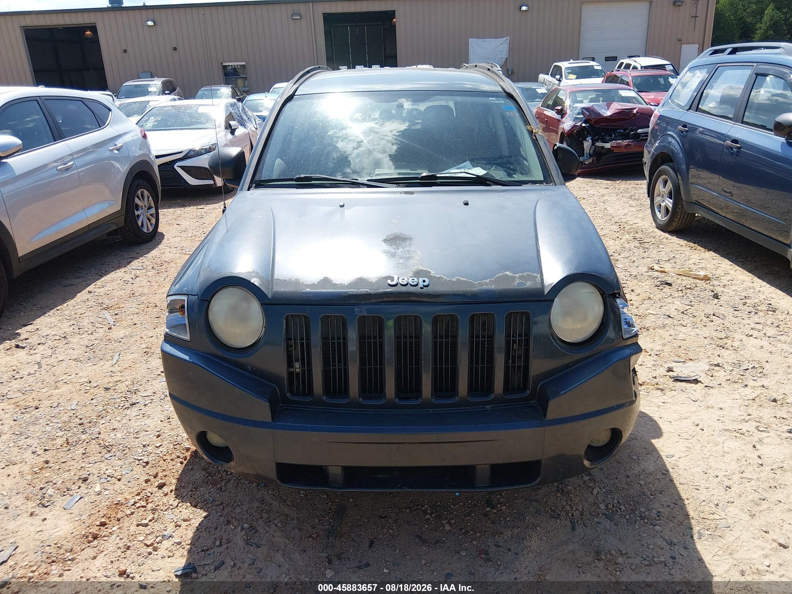 2008 Jeep Compass Sport Синий vin: 1J8FF47W98D666524