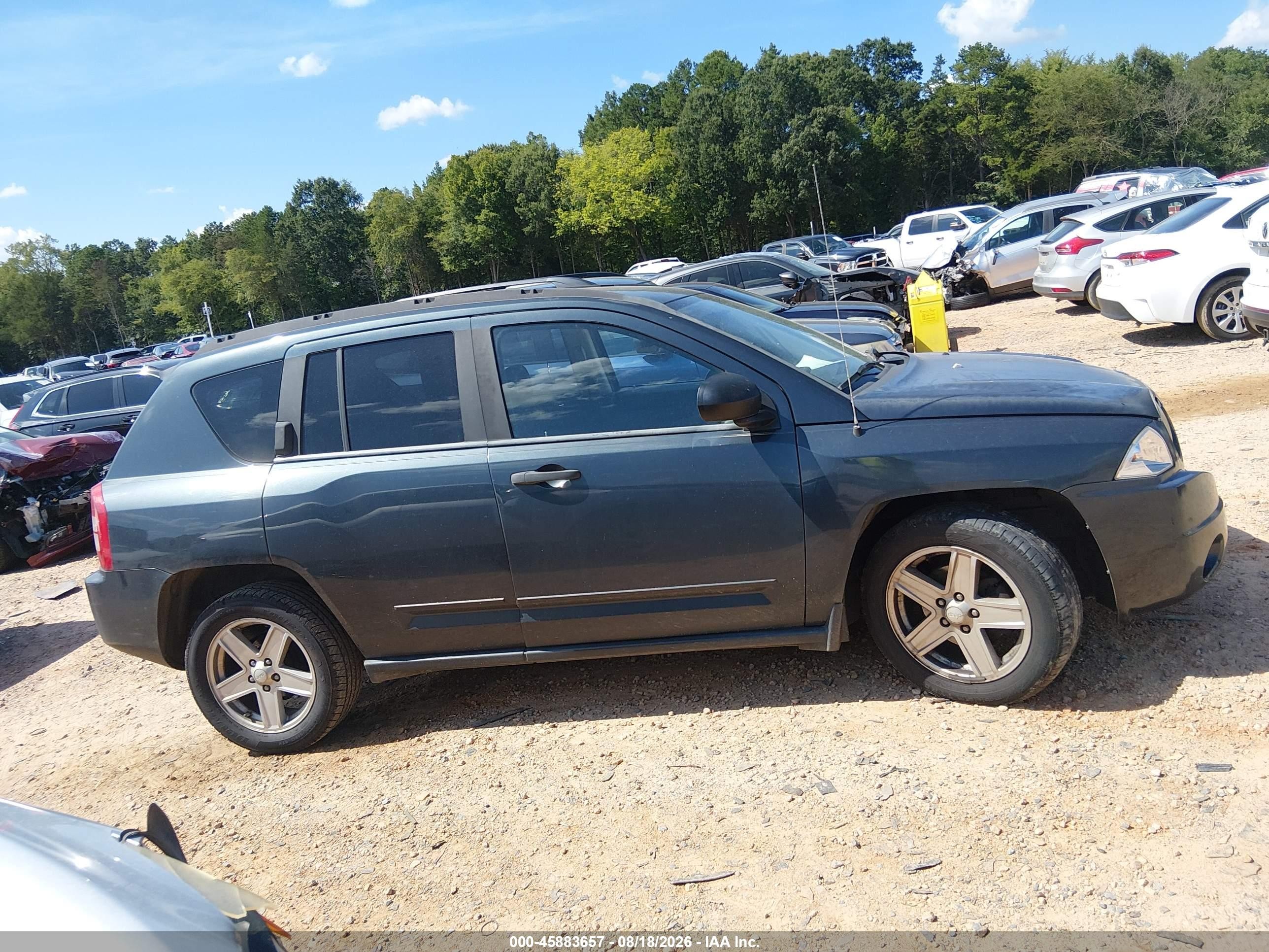 2008 Jeep Compass Sport Синий vin: 1J8FF47W98D666524