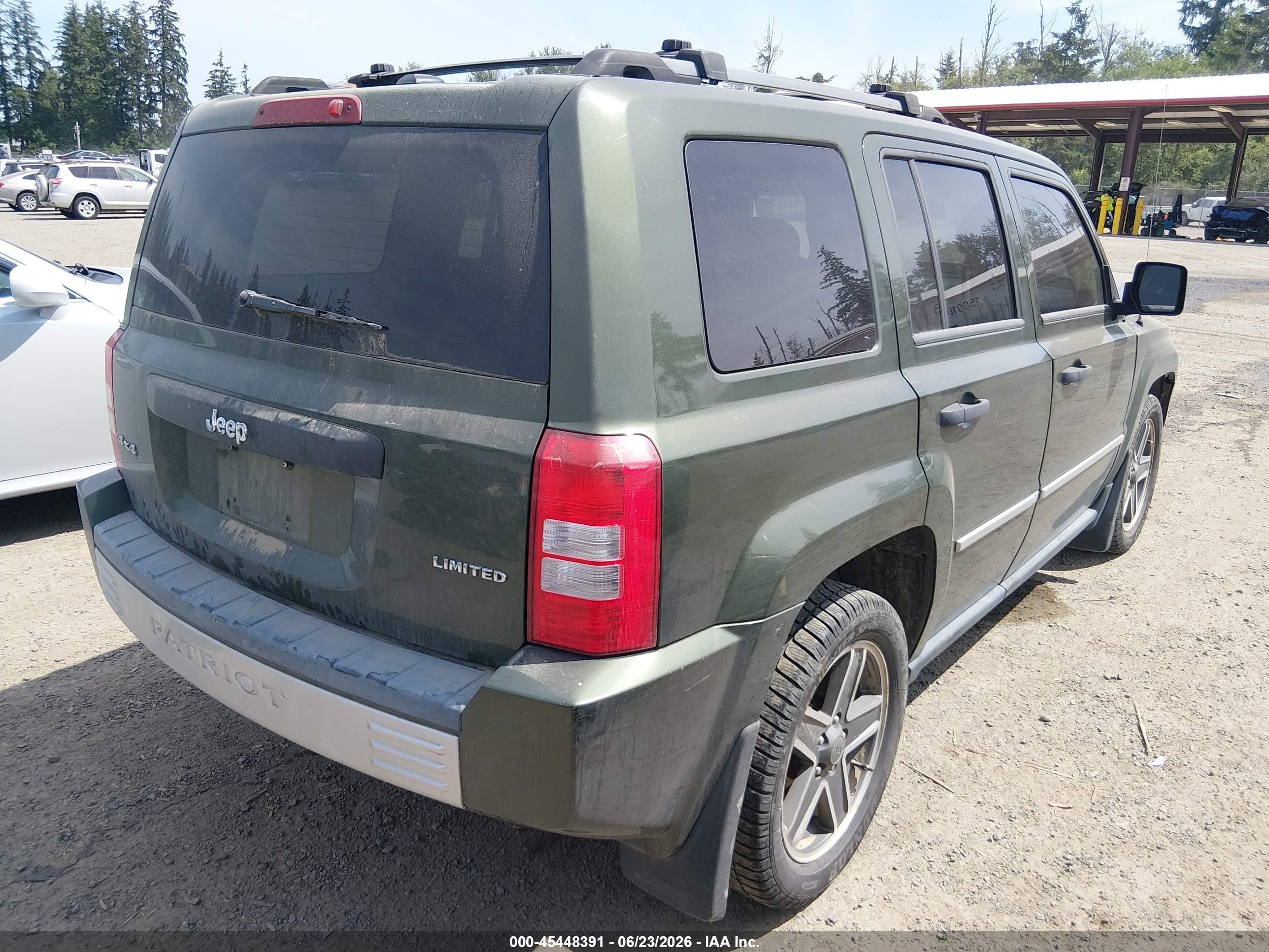 2009 Jeep Patriot Limited Green vin: 1J8FF48B79D218330