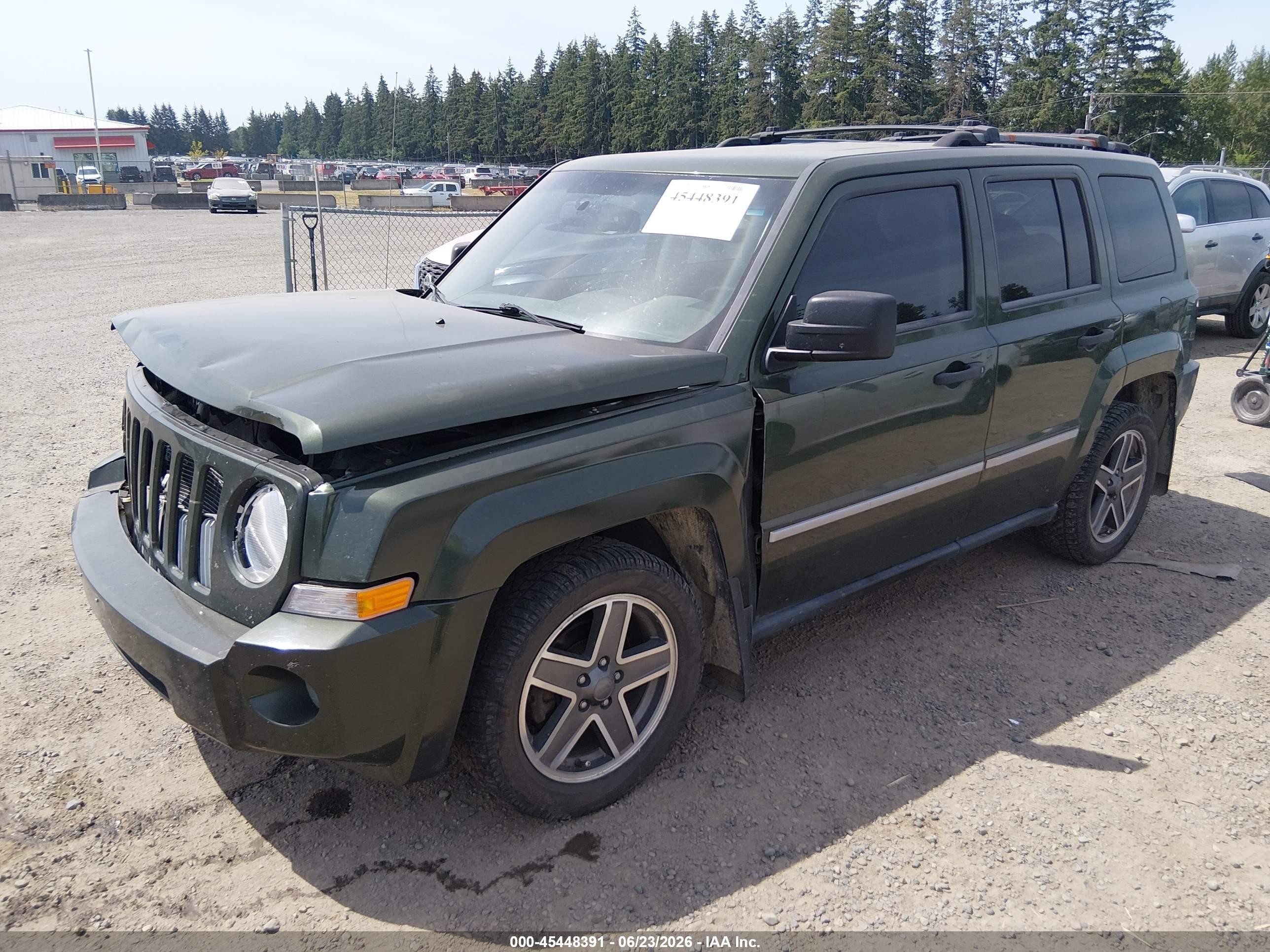 2009 Jeep Patriot Limited Green vin: 1J8FF48B79D218330
