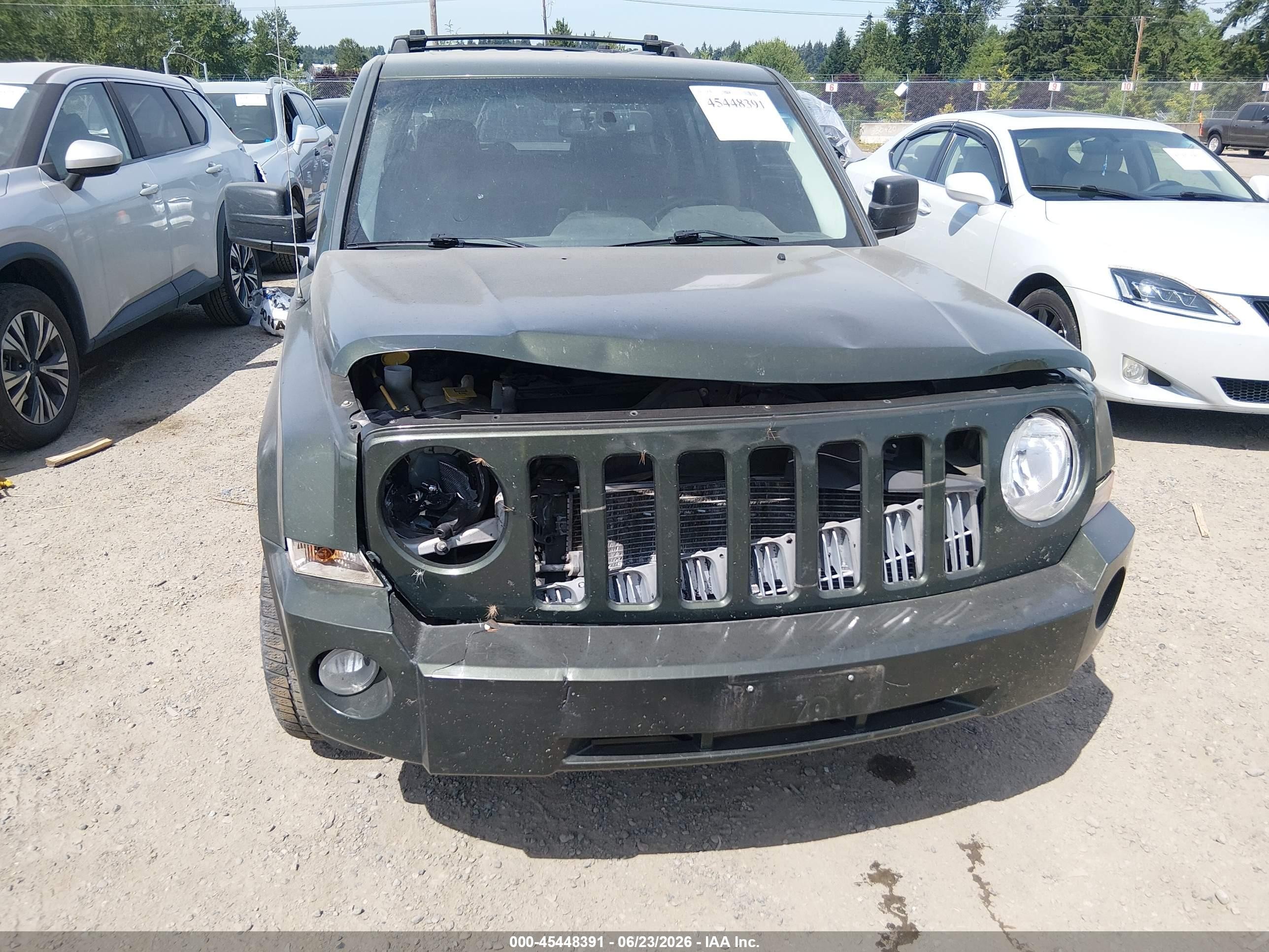 2009 Jeep Patriot Limited Green vin: 1J8FF48B79D218330