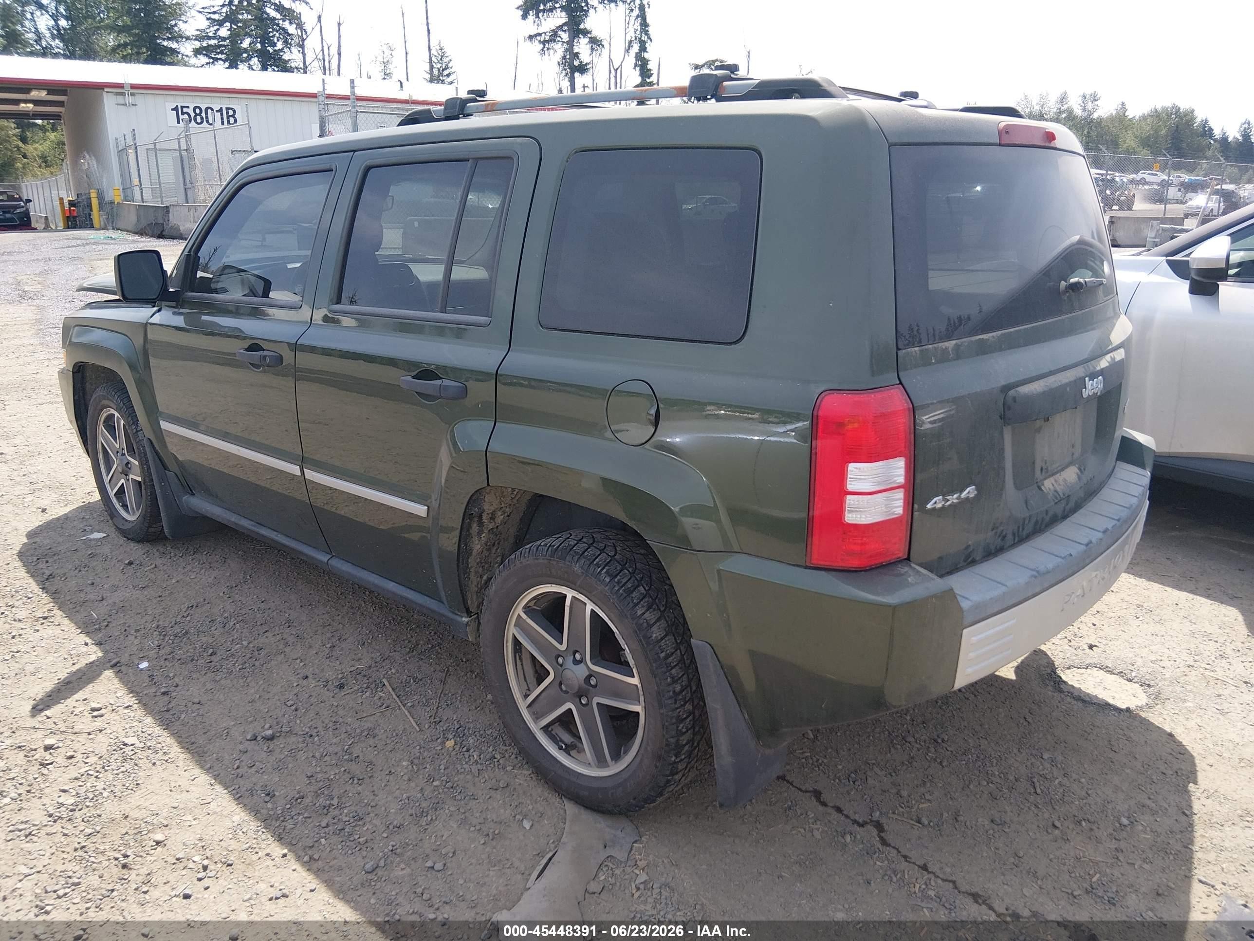 2009 Jeep Patriot Limited Green vin: 1J8FF48B79D218330