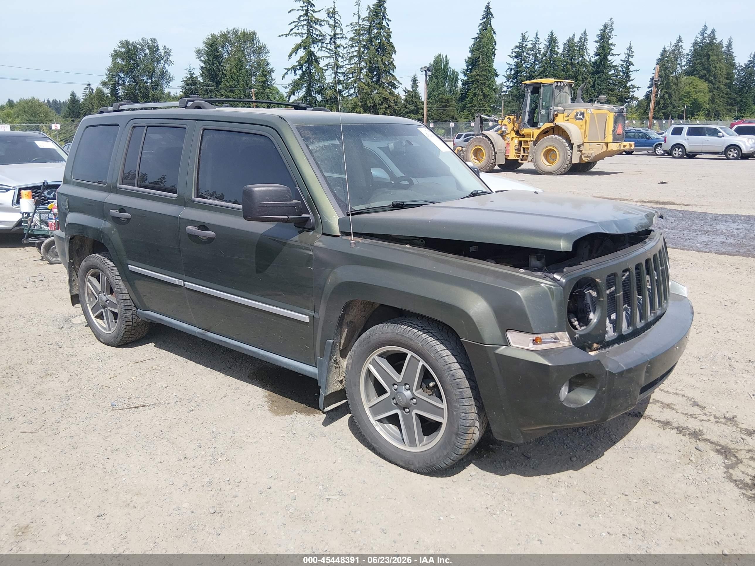 2009 Jeep Patriot Limited Green vin: 1J8FF48B79D218330