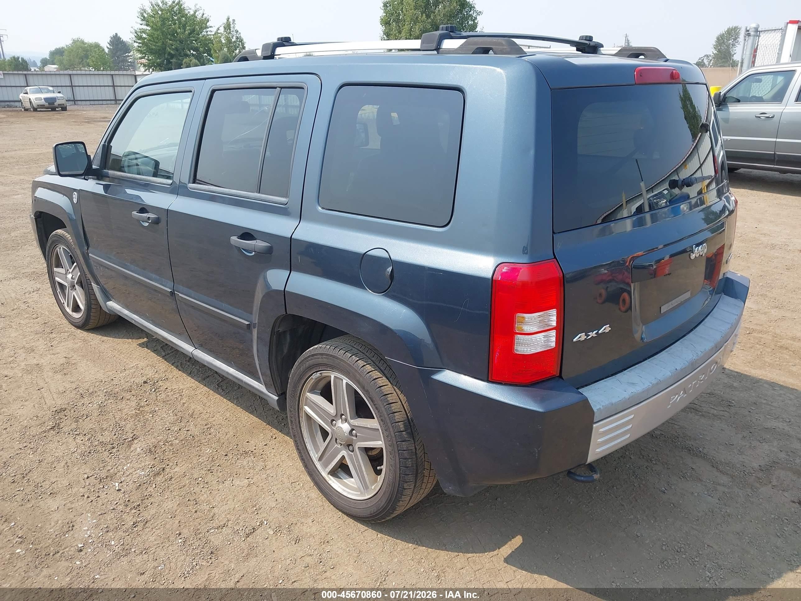 2007 Jeep Patriot Limited Dark Blue vin: 1J8FF48W07D352256