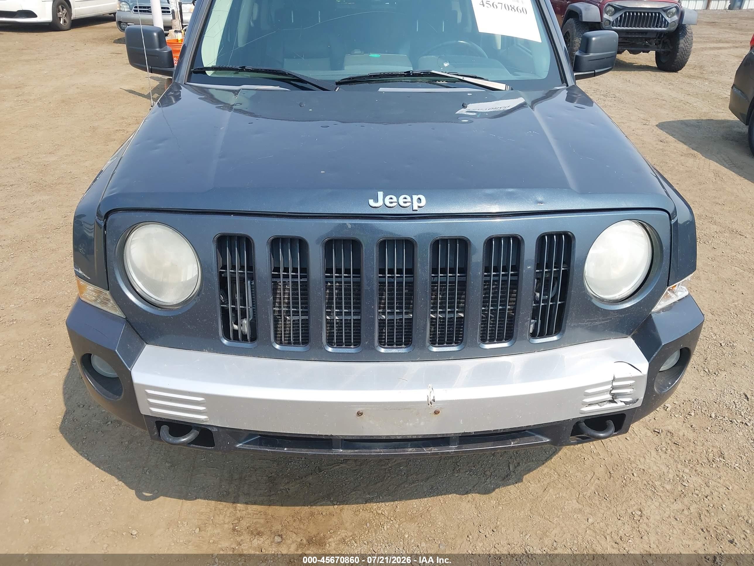 2007 Jeep Patriot Limited Dark Blue vin: 1J8FF48W07D352256