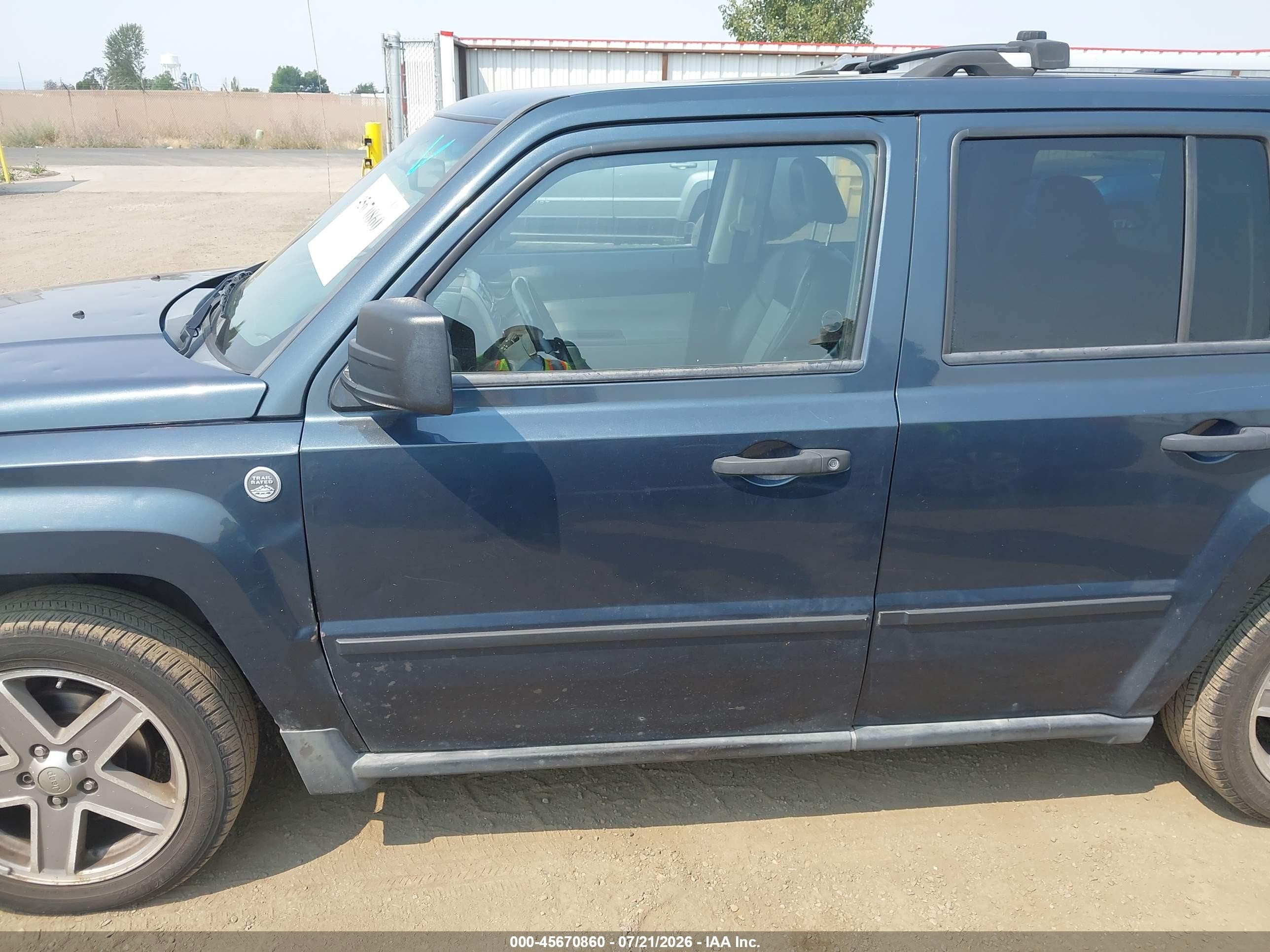 2007 Jeep Patriot Limited Dark Blue vin: 1J8FF48W07D352256