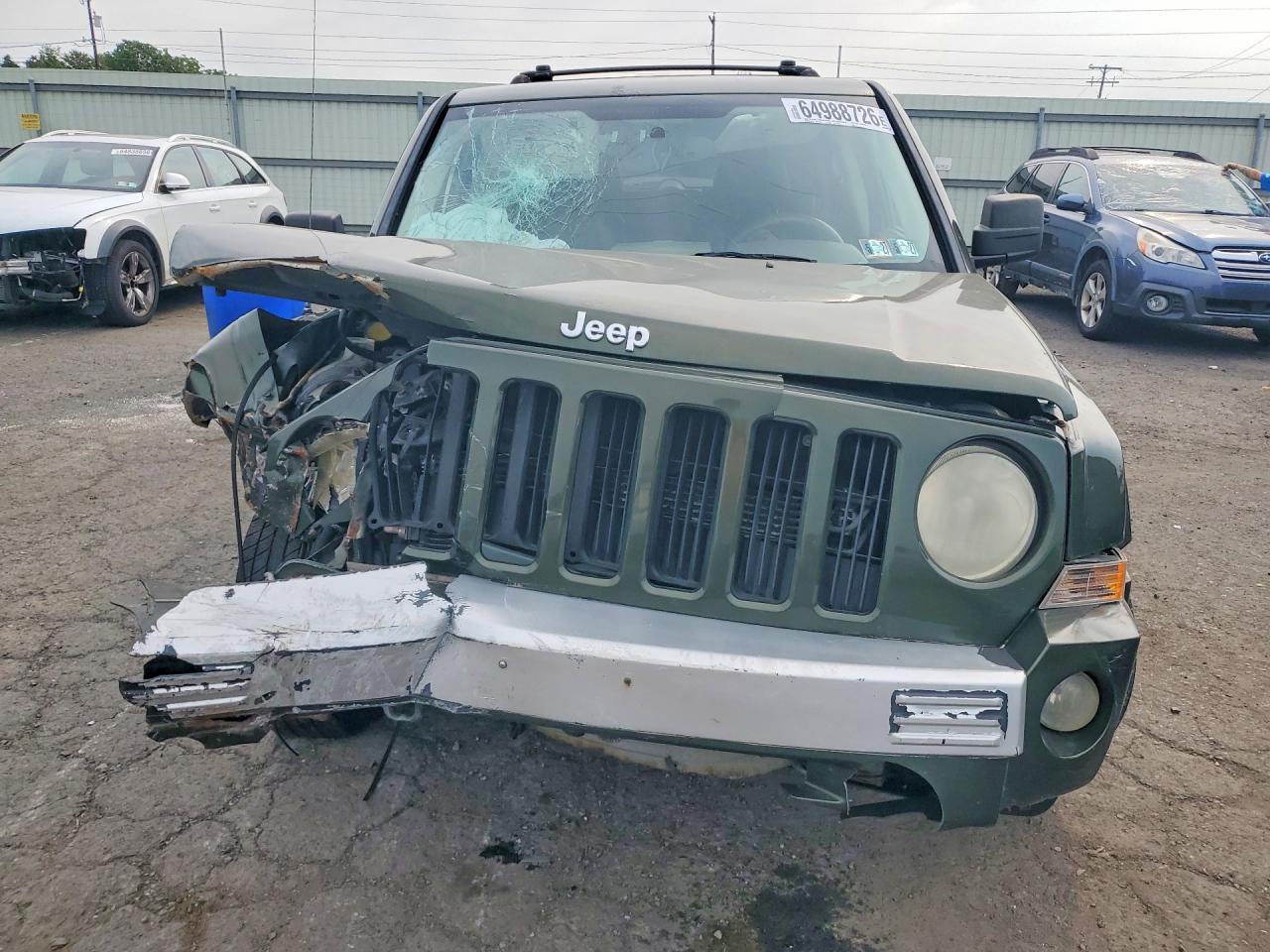 2007 Jeep Patriot Limited Green vin: 1J8FF48W37D285359