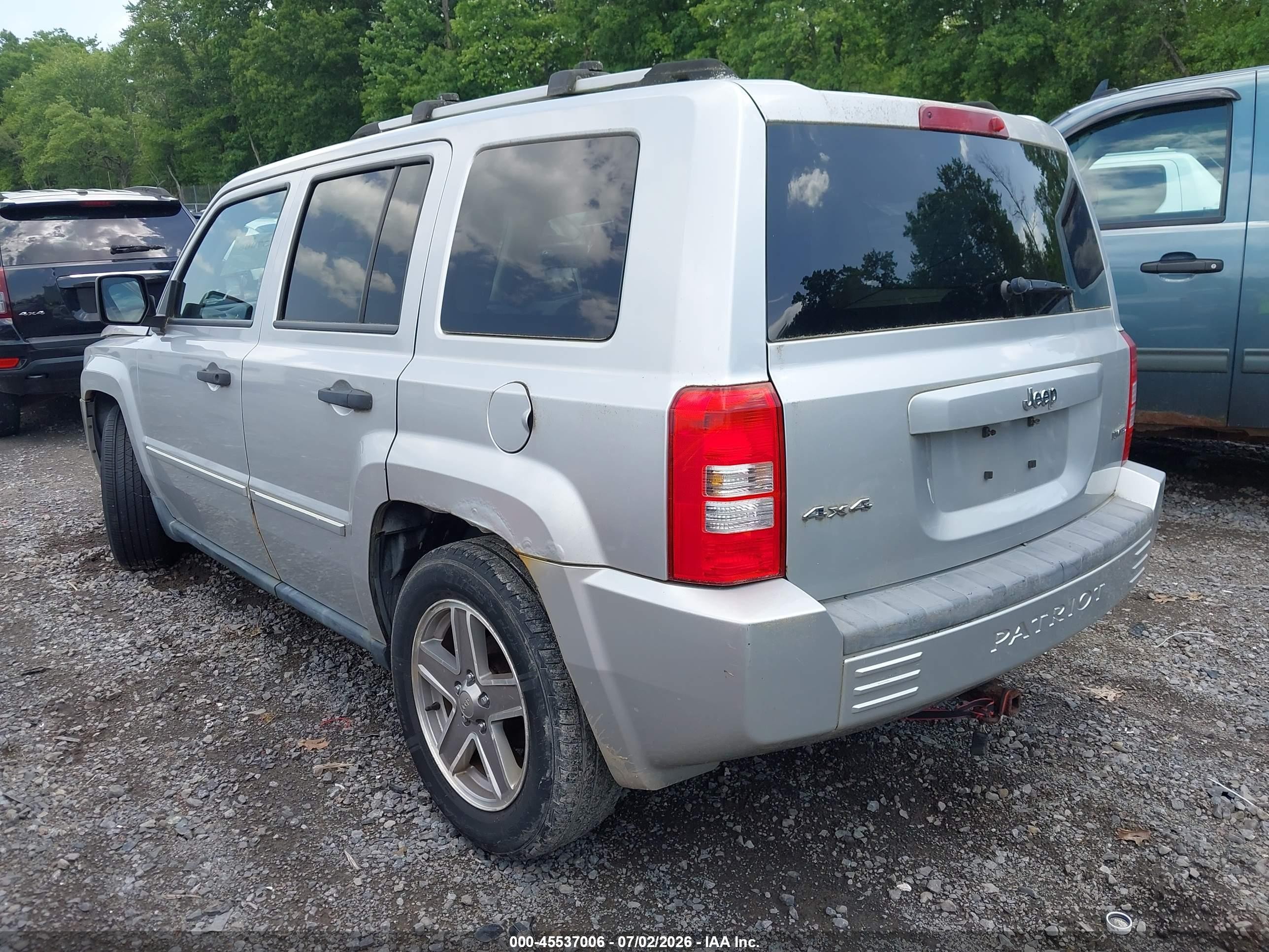 2007 Jeep Patriot Limited Silver vin: 1J8FF48W37D286043
