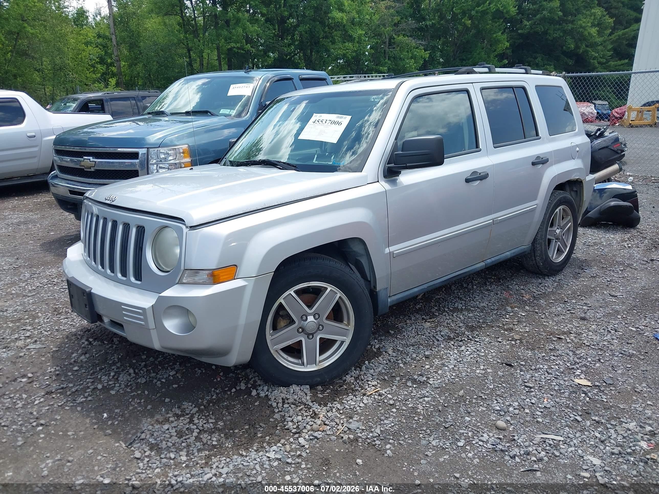 2007 Jeep Patriot Limited Silver vin: 1J8FF48W37D286043