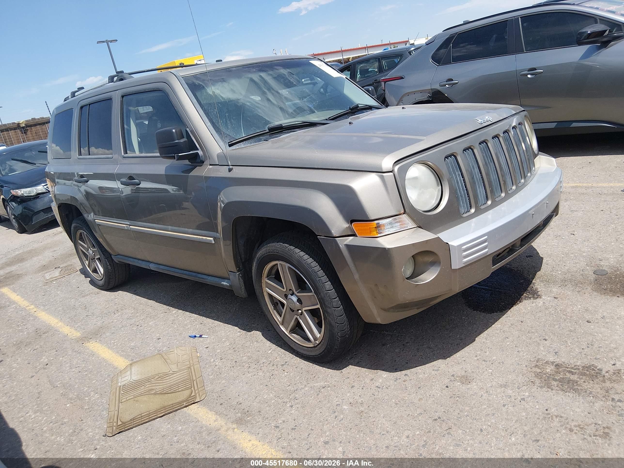 2008 Jeep Patriot Limited Gold vin: 1J8FF48W38D547432