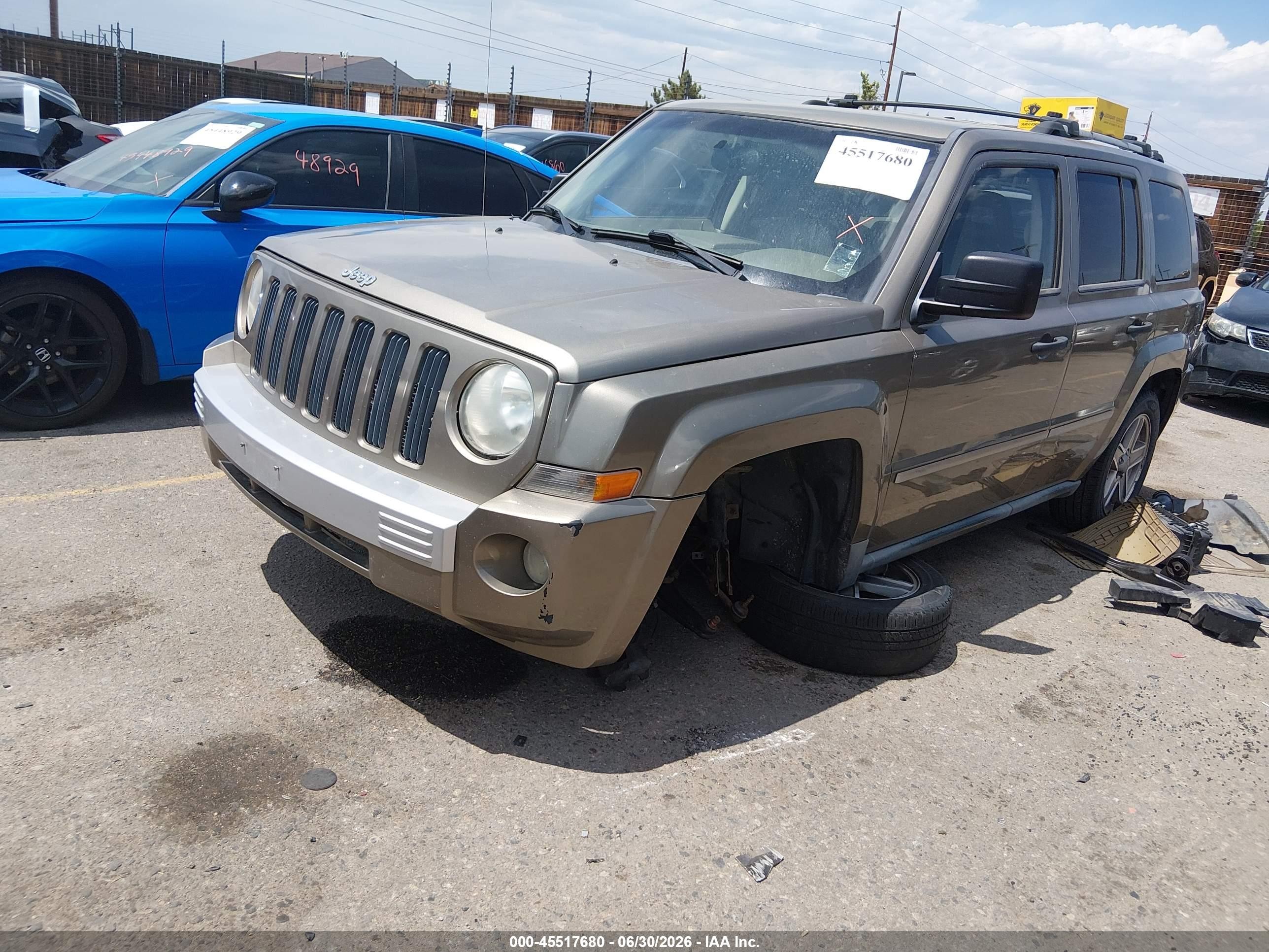 2008 Jeep Patriot Limited Gold vin: 1J8FF48W38D547432