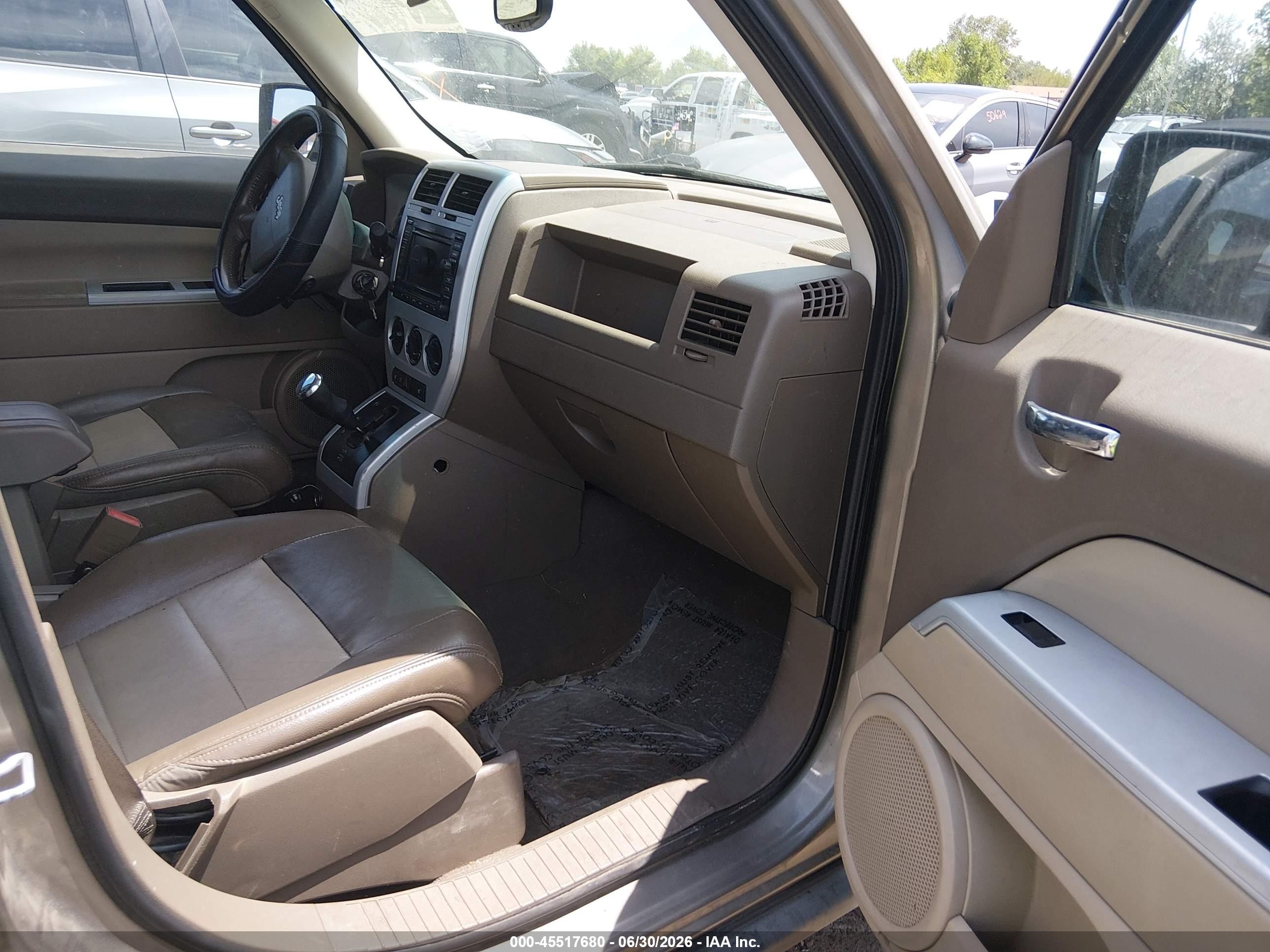 2008 Jeep Patriot Limited Gold vin: 1J8FF48W38D547432