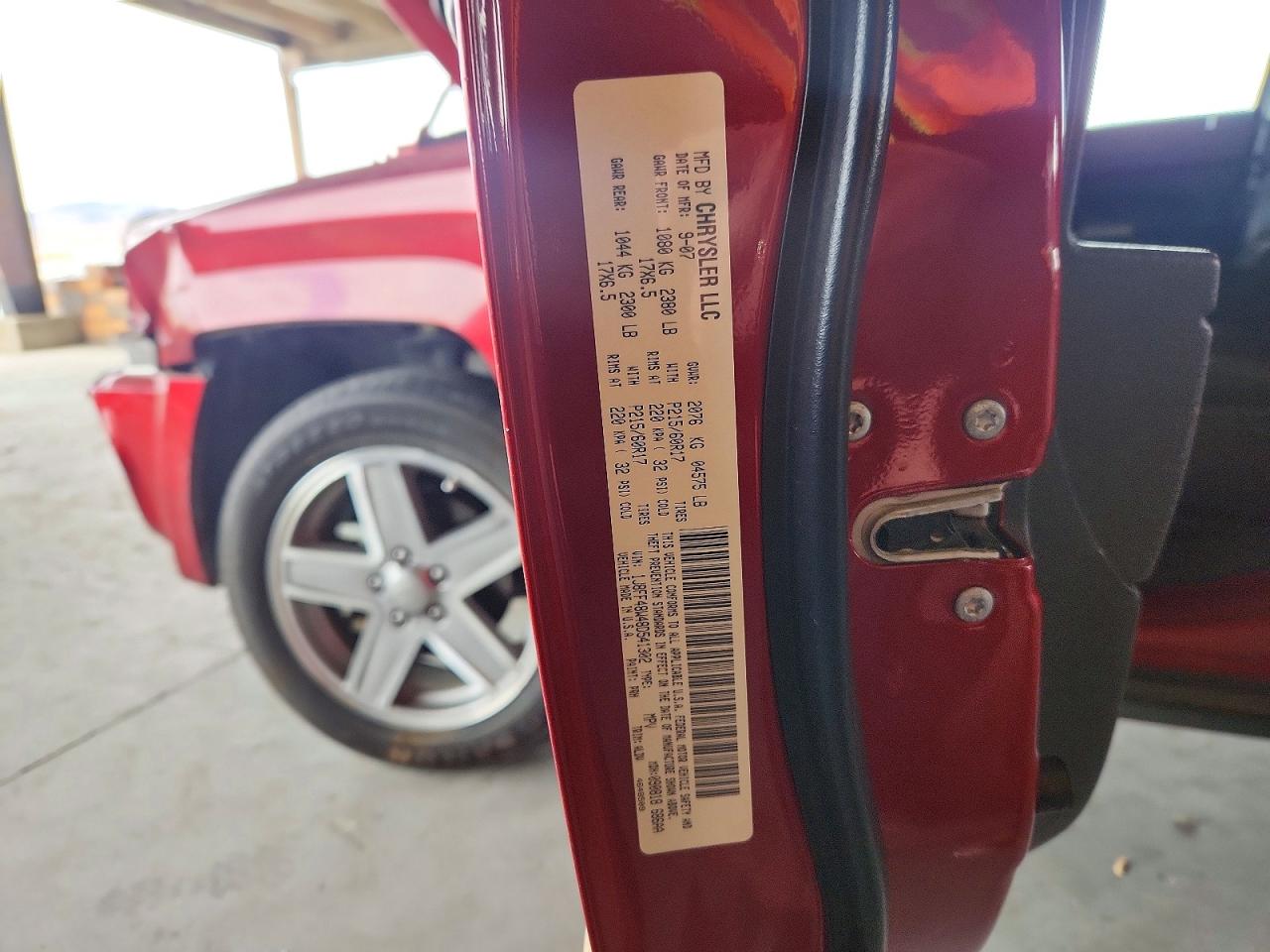 2008 Jeep Patriot Limited Red vin: 1J8FF48W48D541302
