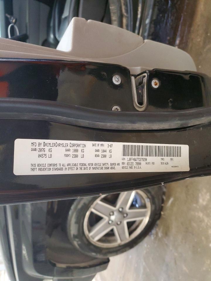 2007 Jeep Patriot Limited Черный vin: 1J8FF48W77D279290