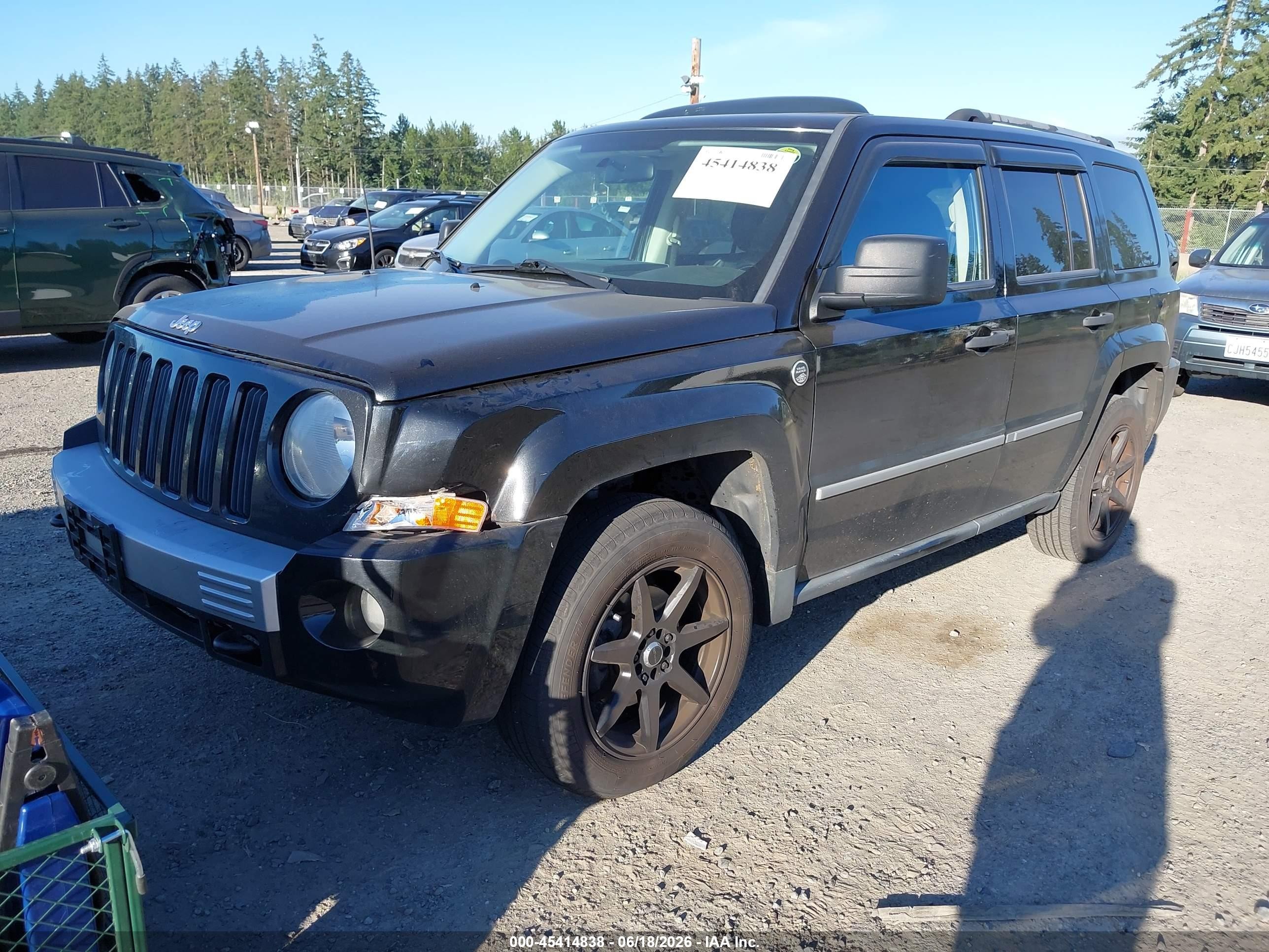 2008 Jeep Patriot Limited Black vin: 1J8FF48W78D639823
