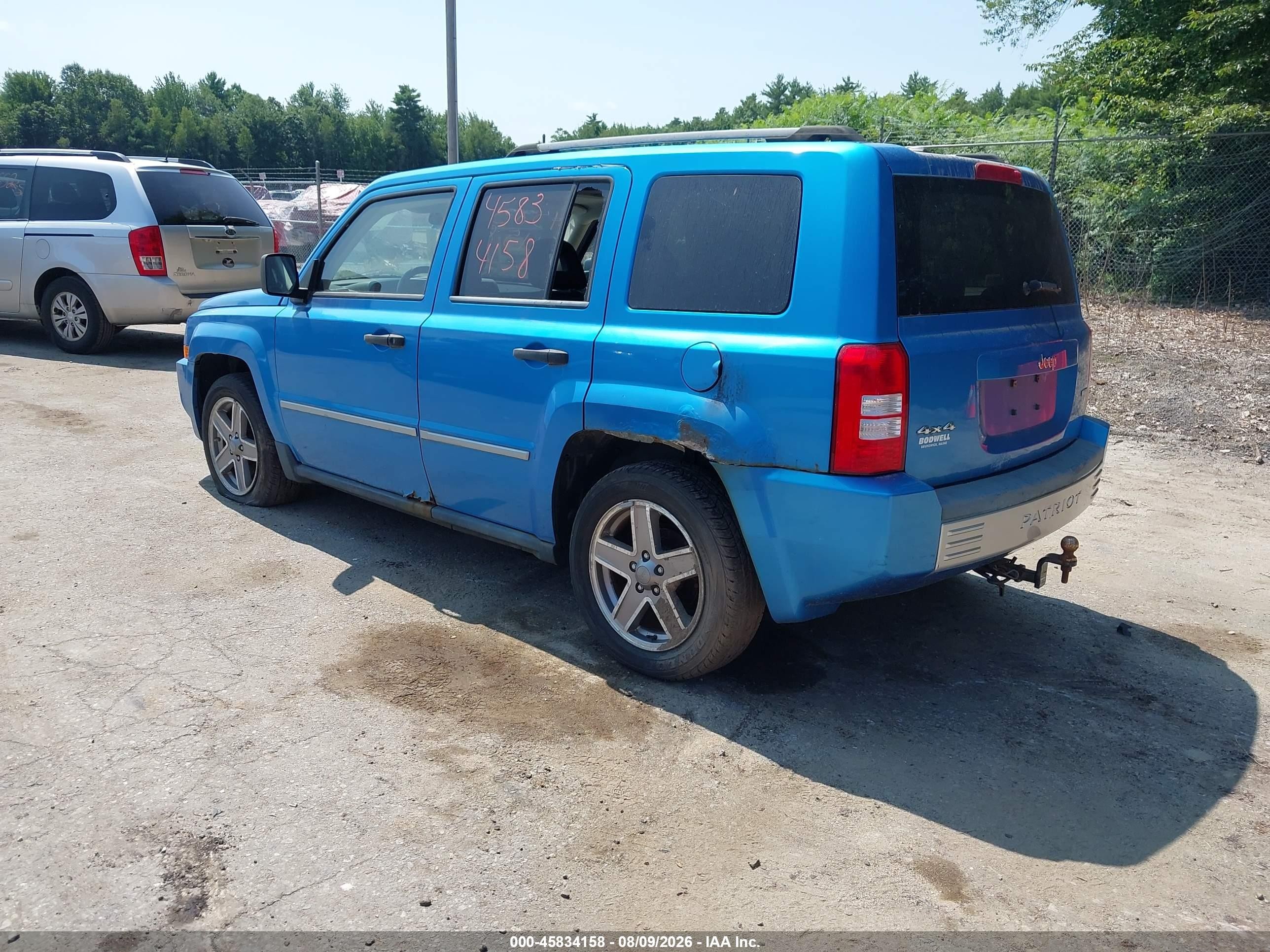2008 Jeep Patriot Limited Blue vin: 1J8FF48W88D540072