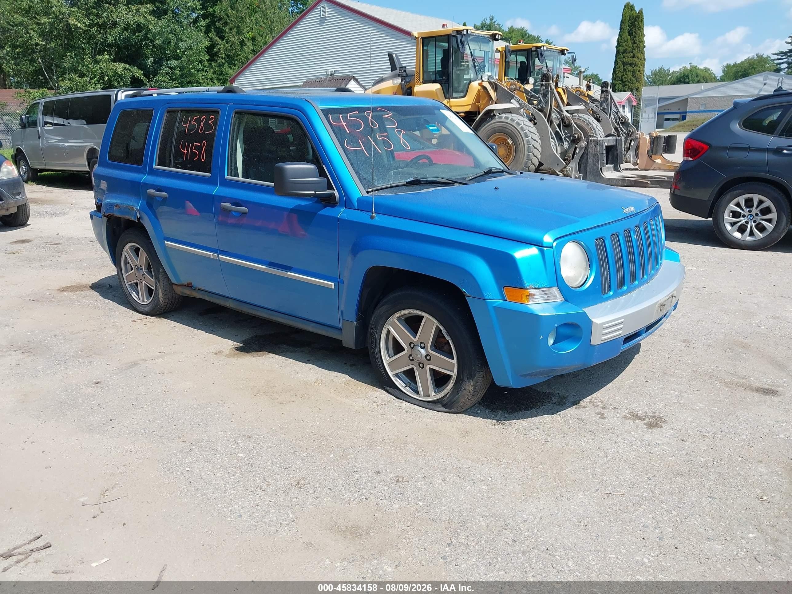 2008 Jeep Patriot Limited Blue vin: 1J8FF48W88D540072