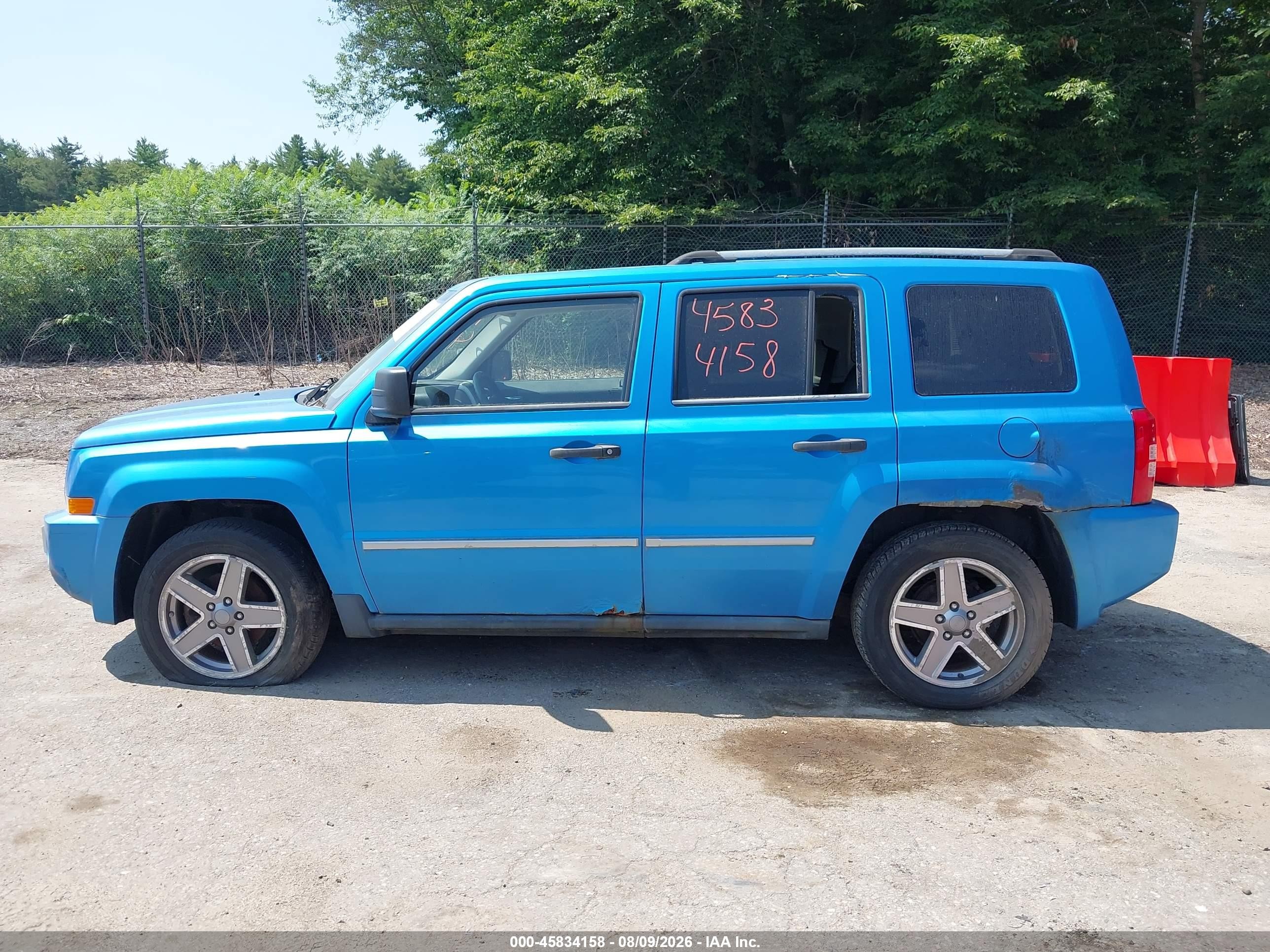 2008 Jeep Patriot Limited Blue vin: 1J8FF48W88D540072