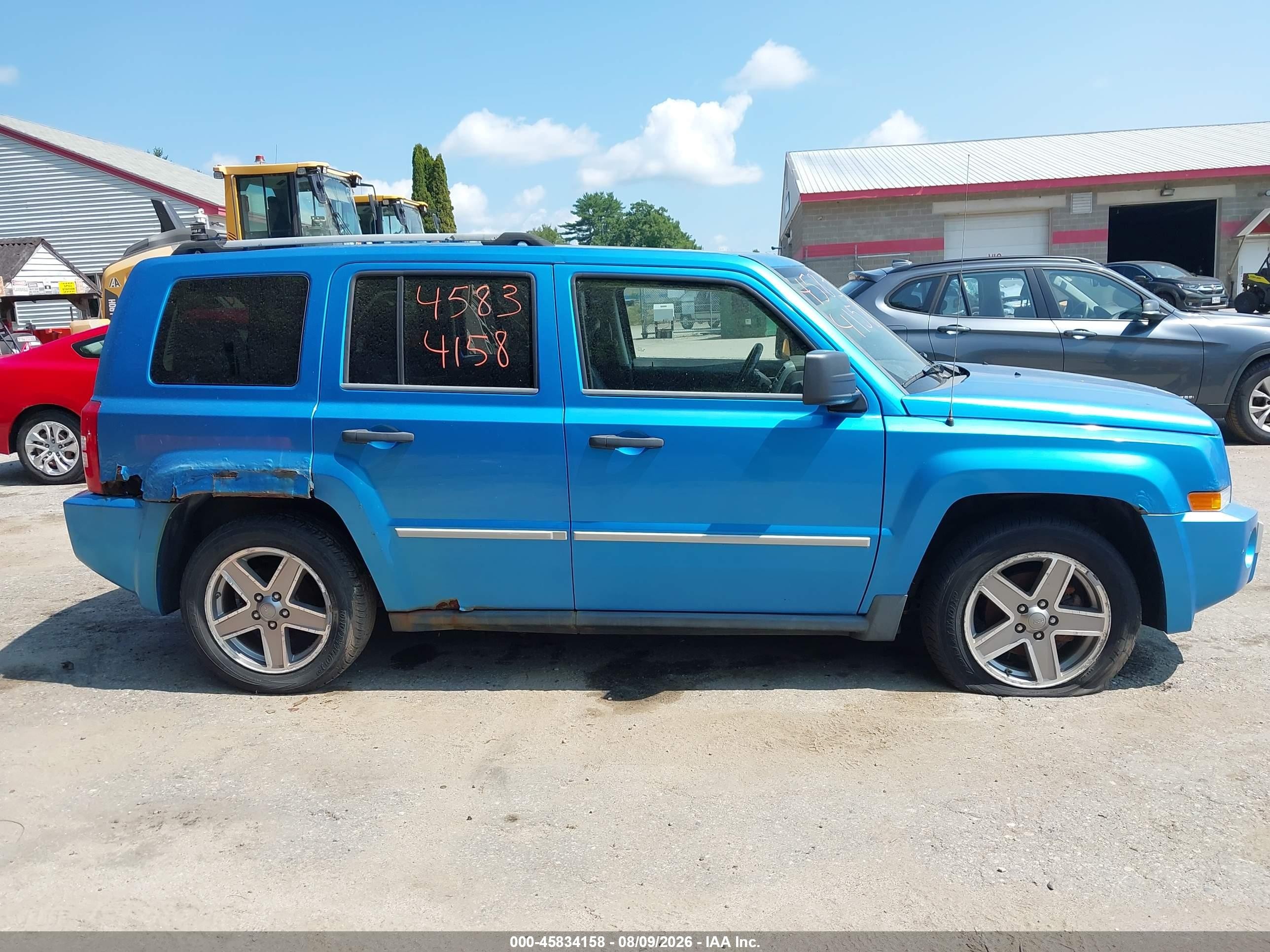 2008 Jeep Patriot Limited Blue vin: 1J8FF48W88D540072