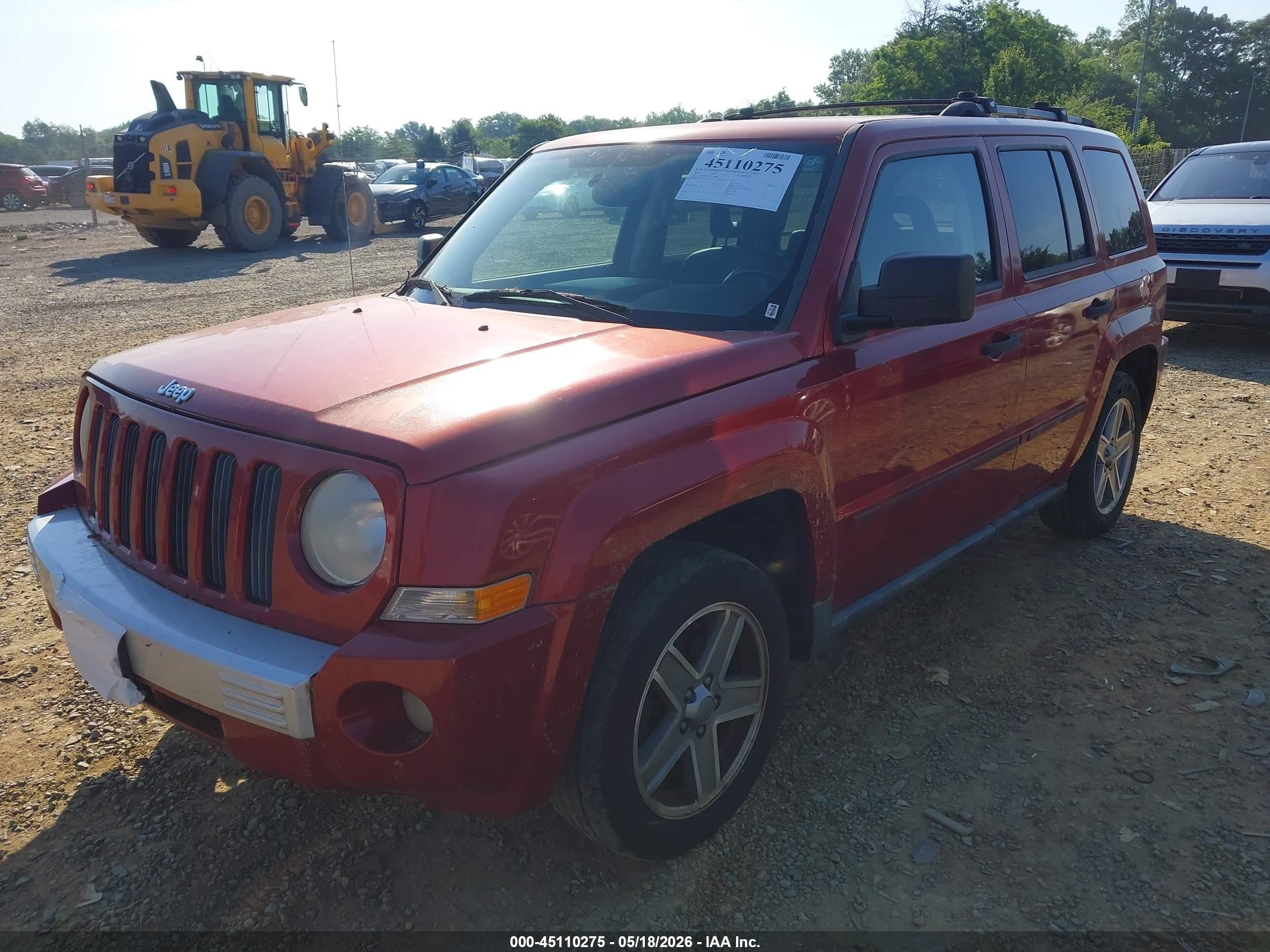 2007 Jeep Patriot Limited Burgundy vin: 1J8FF48W97D426998