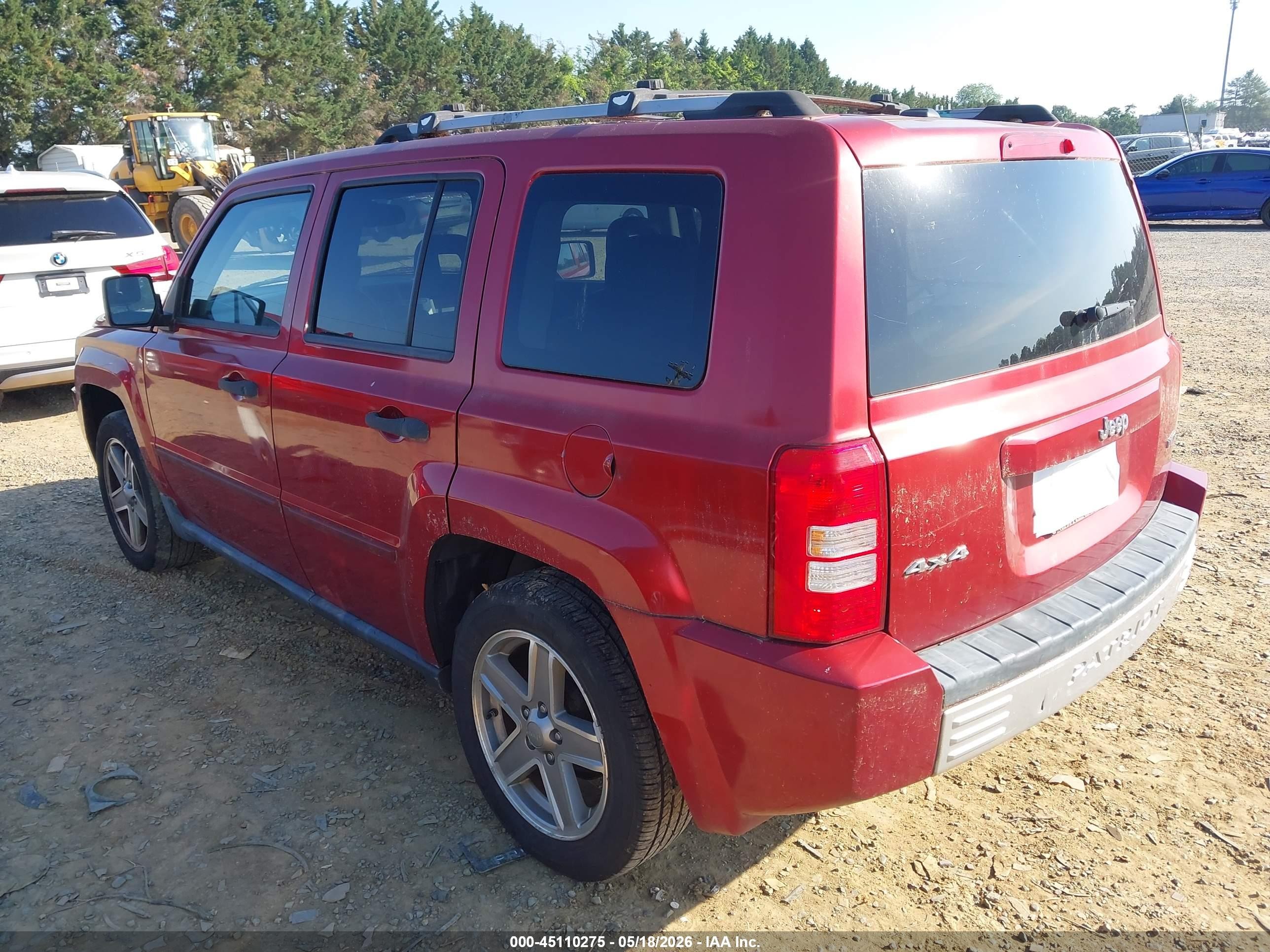 2007 Jeep Patriot Limited Burgundy vin: 1J8FF48W97D426998