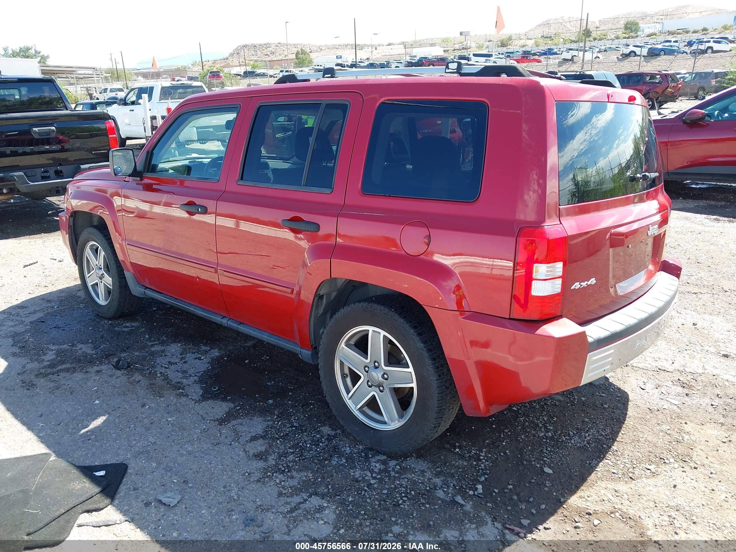 2007 Jeep Patriot Limited Red vin: 1J8FF48WX7D272091