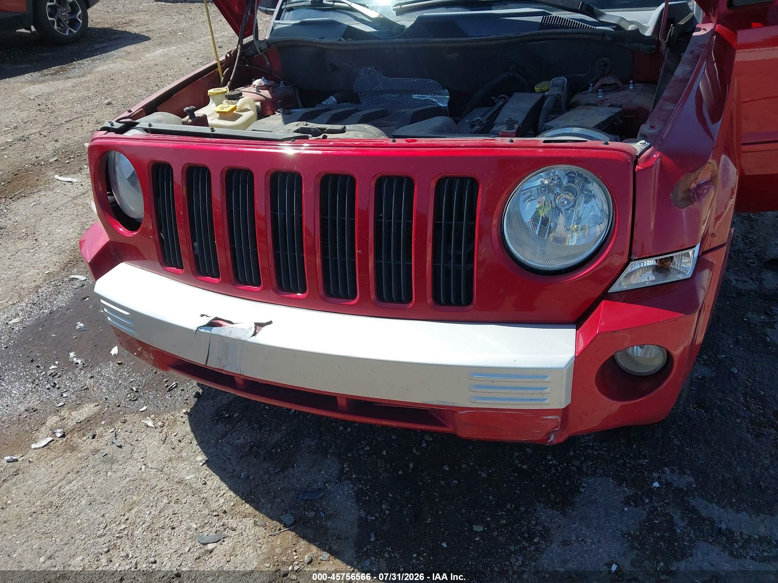 2007 Jeep Patriot Limited Red vin: 1J8FF48WX7D272091