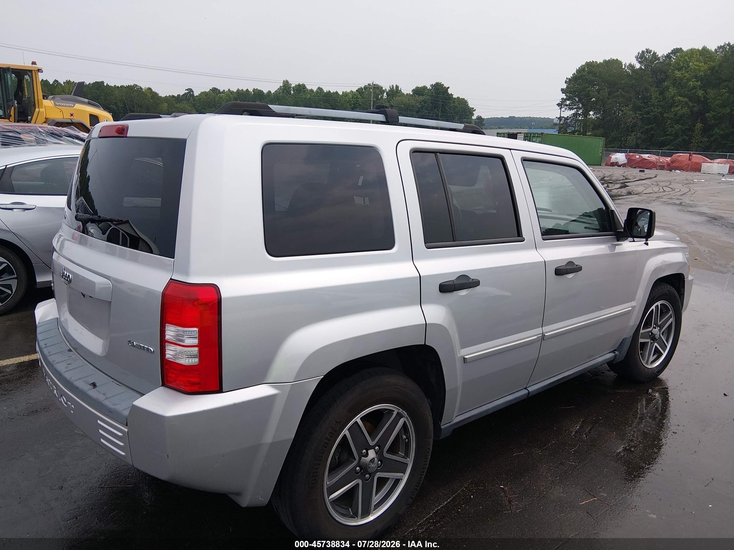 2008 Jeep Patriot Limited Silver vin: 1J8FF48WX8D734277