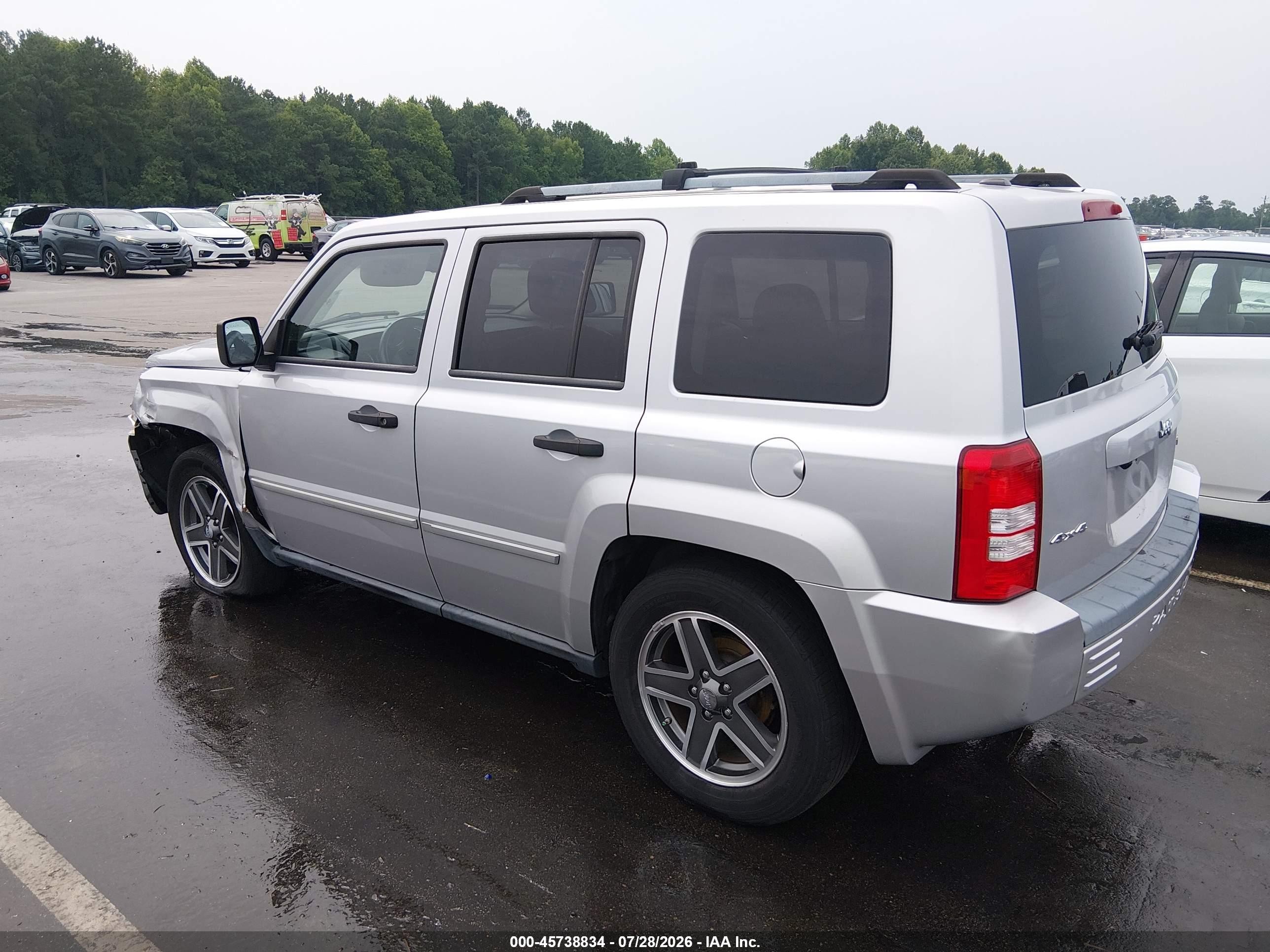 2008 Jeep Patriot Limited Silver vin: 1J8FF48WX8D734277