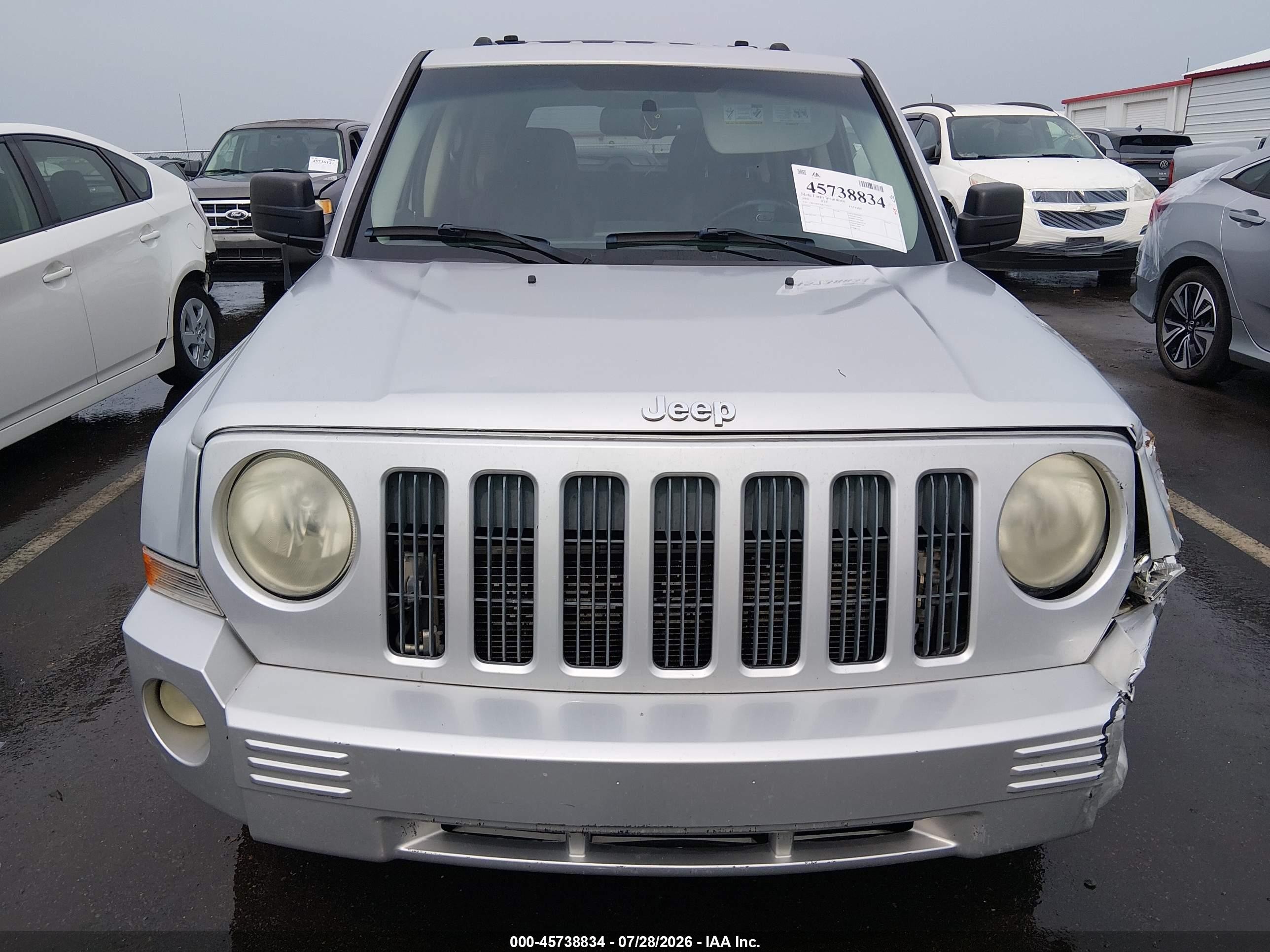 2008 Jeep Patriot Limited Silver vin: 1J8FF48WX8D734277