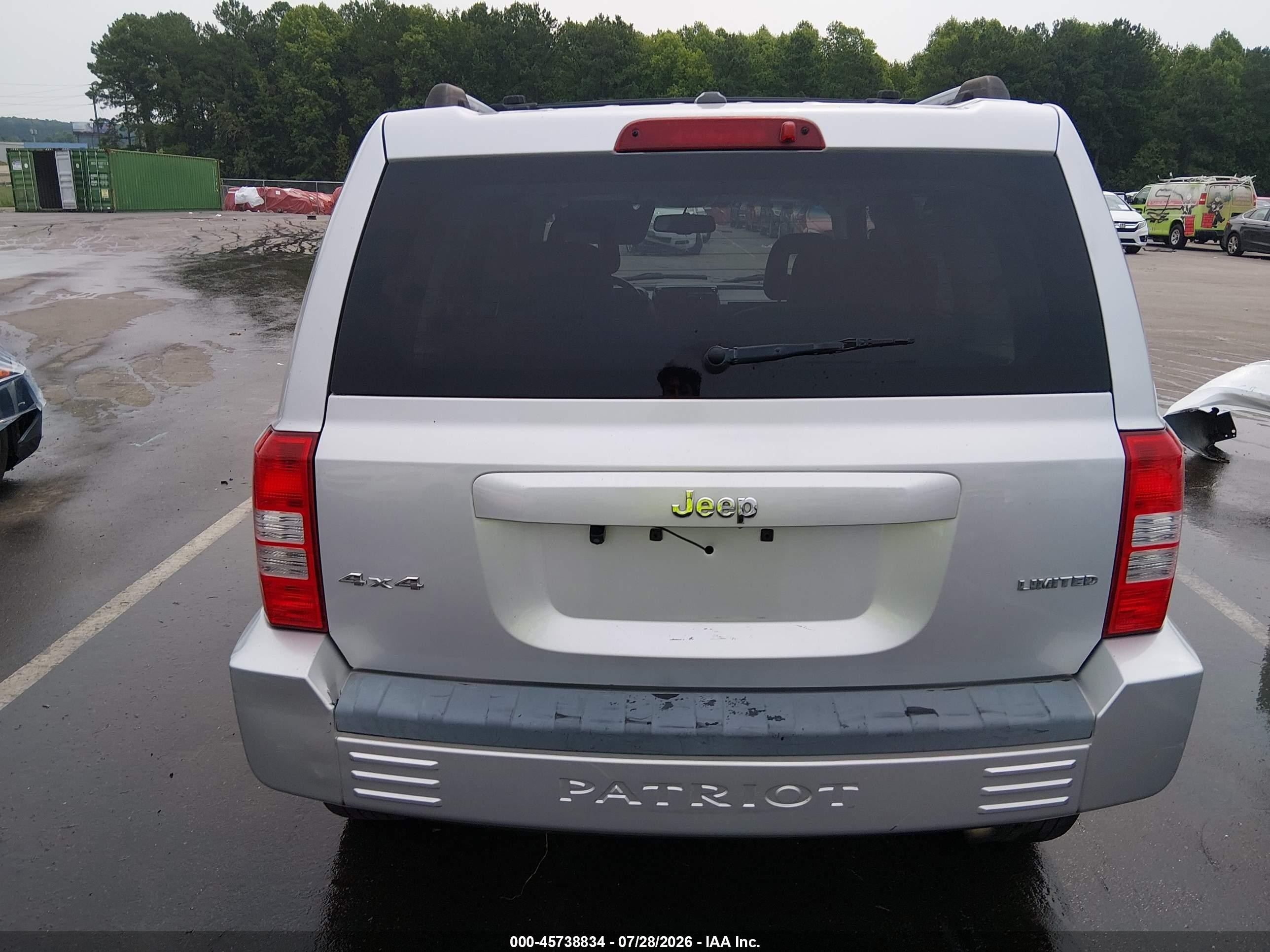 2008 Jeep Patriot Limited Silver vin: 1J8FF48WX8D734277