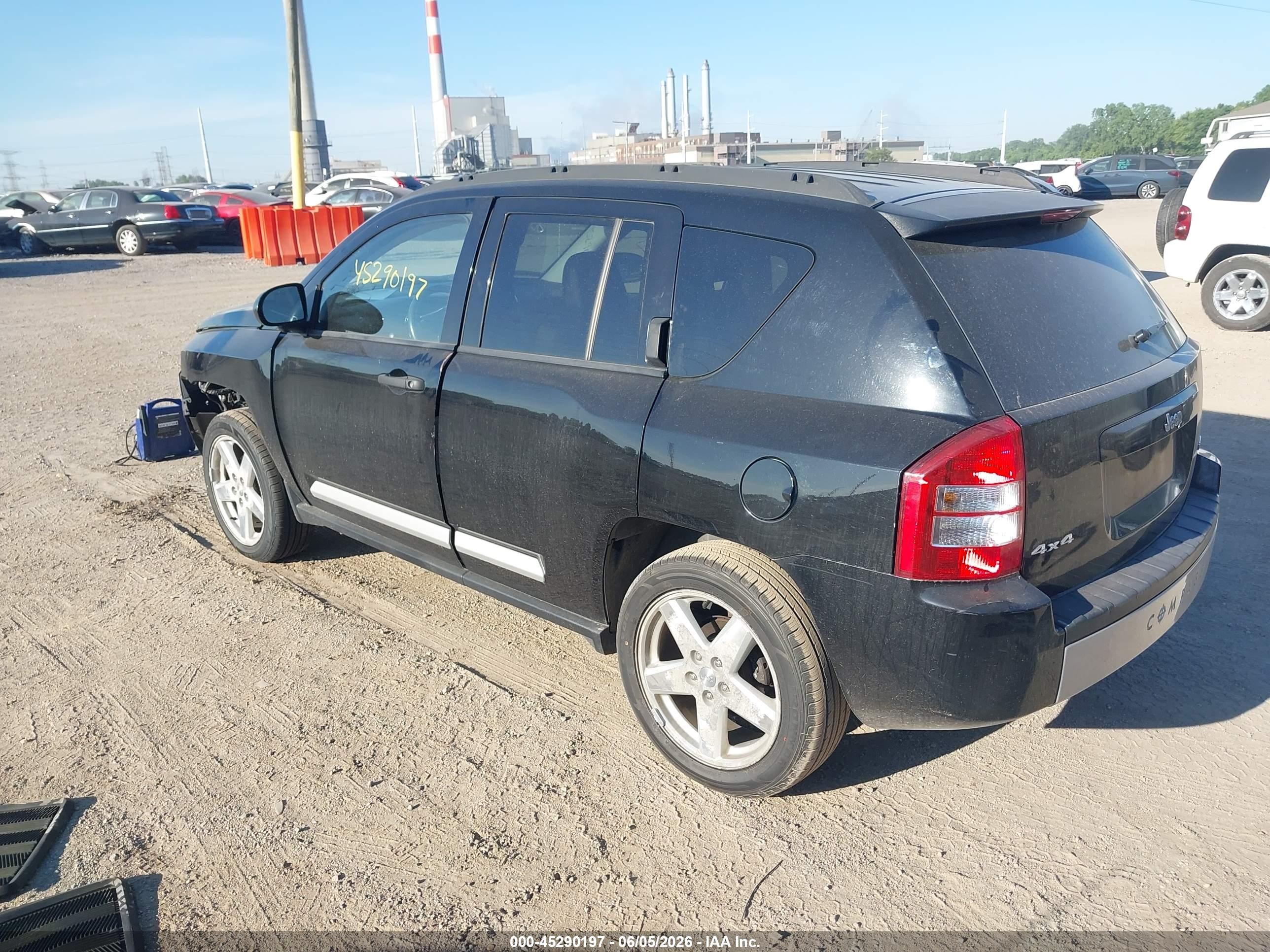 2007 Jeep Compass Limited Black vin: 1J8FF57W07D598084