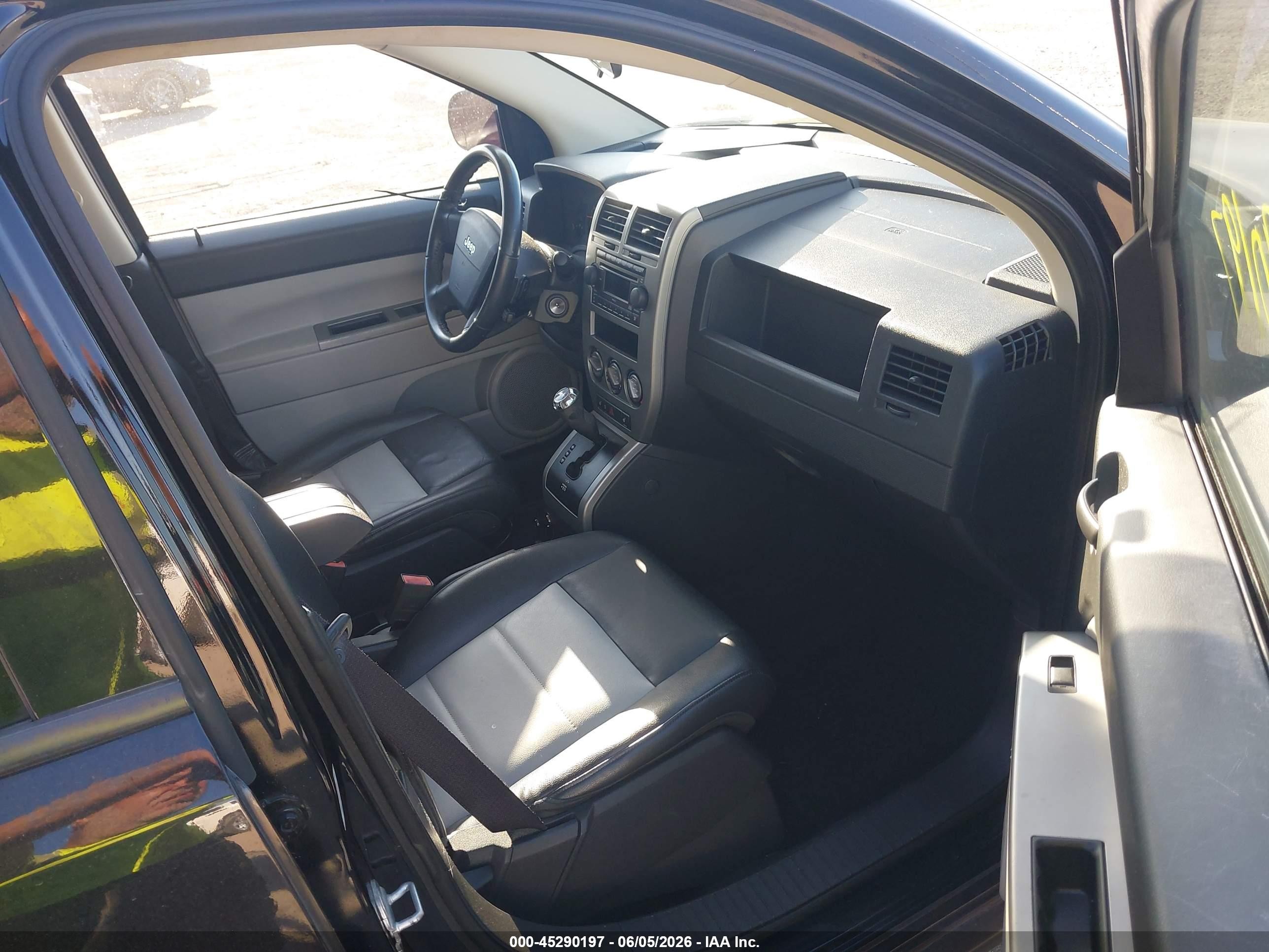 2007 Jeep Compass Limited Black vin: 1J8FF57W07D598084