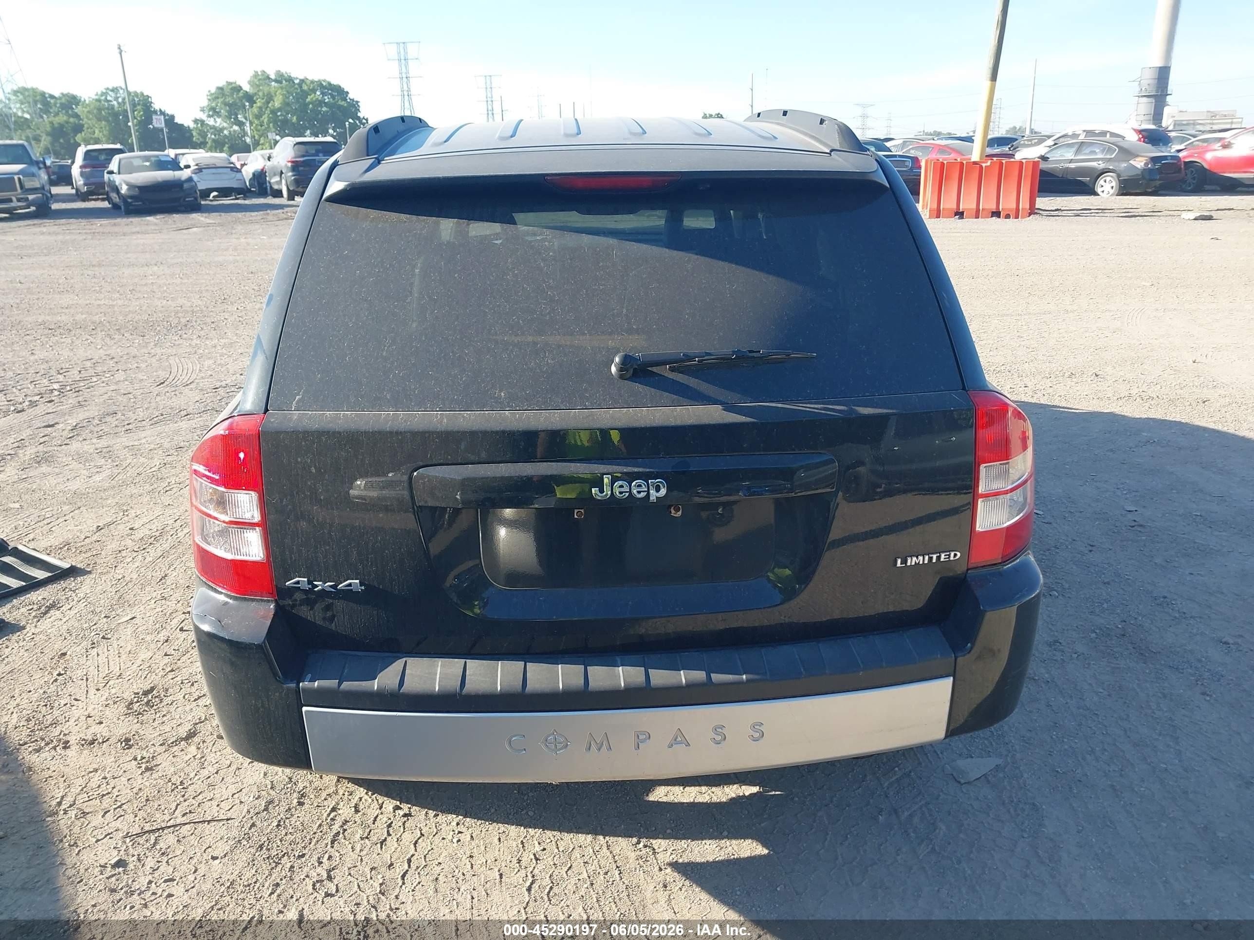 2007 Jeep Compass Limited Black vin: 1J8FF57W07D598084