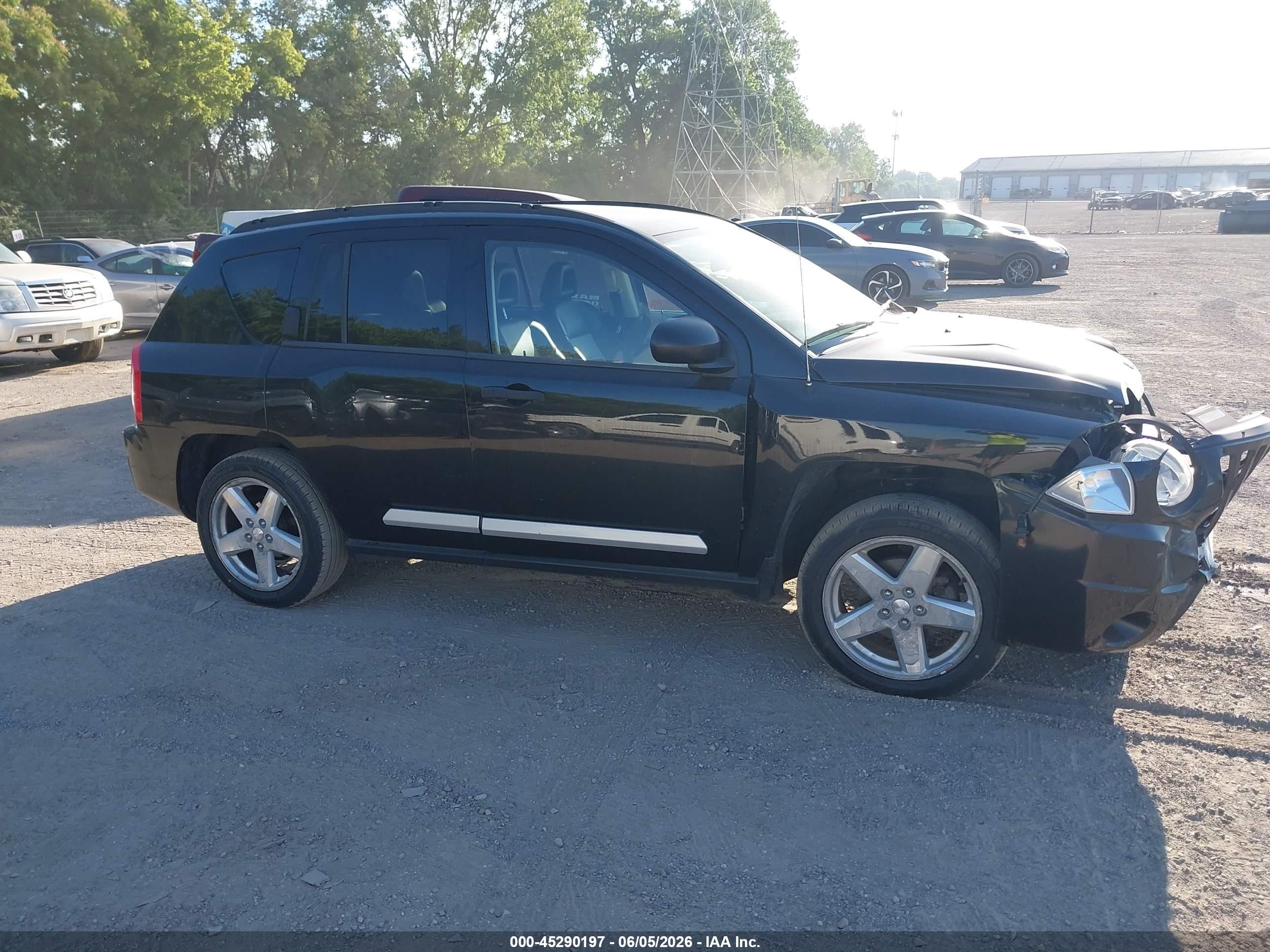 2007 Jeep Compass Limited Black vin: 1J8FF57W07D598084
