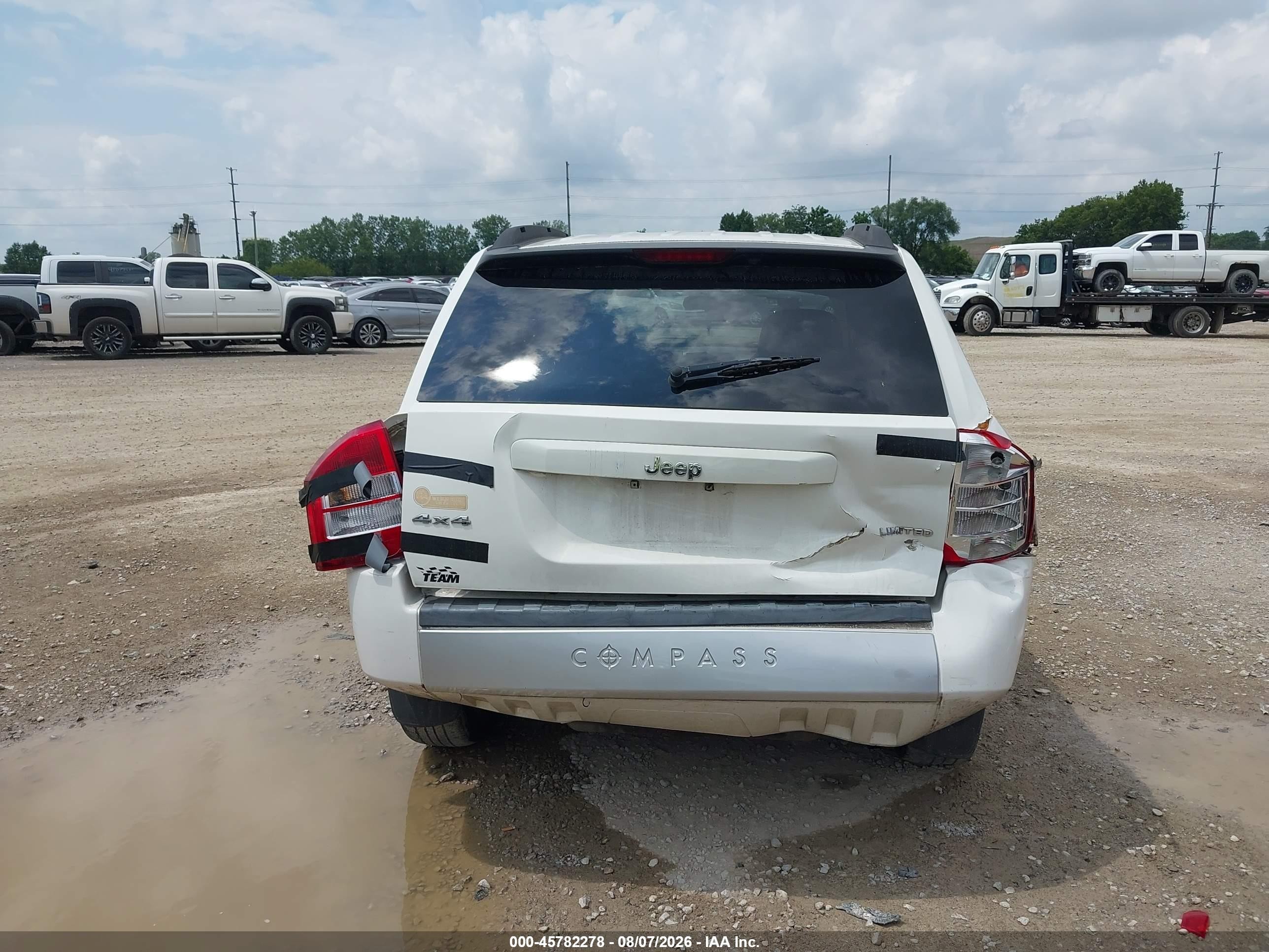 2007 Jeep Compass Limited Белый vin: 1J8FF57W17D180472