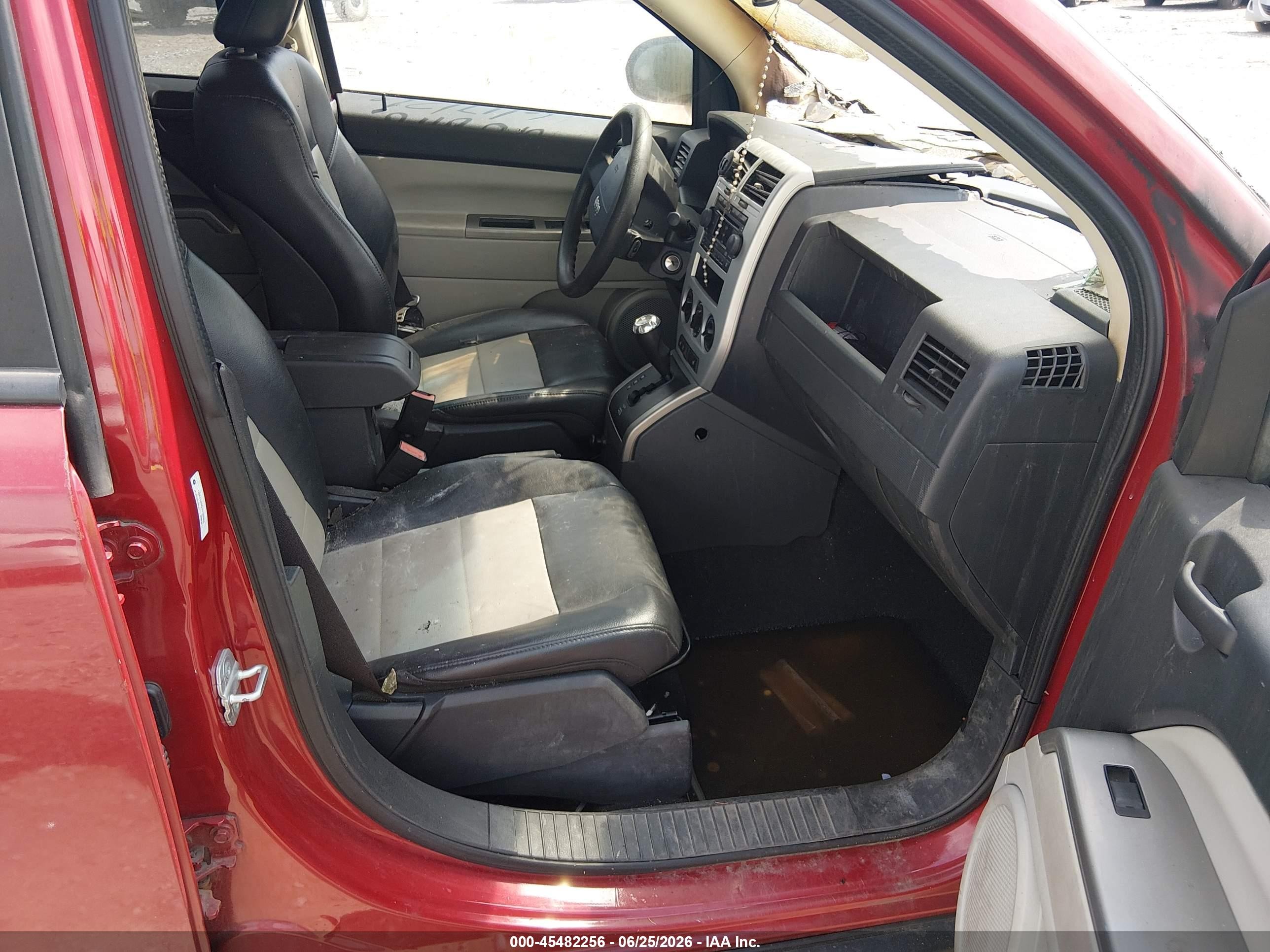 2007 Jeep Compass Limited Red vin: 1J8FF57W57D188865
