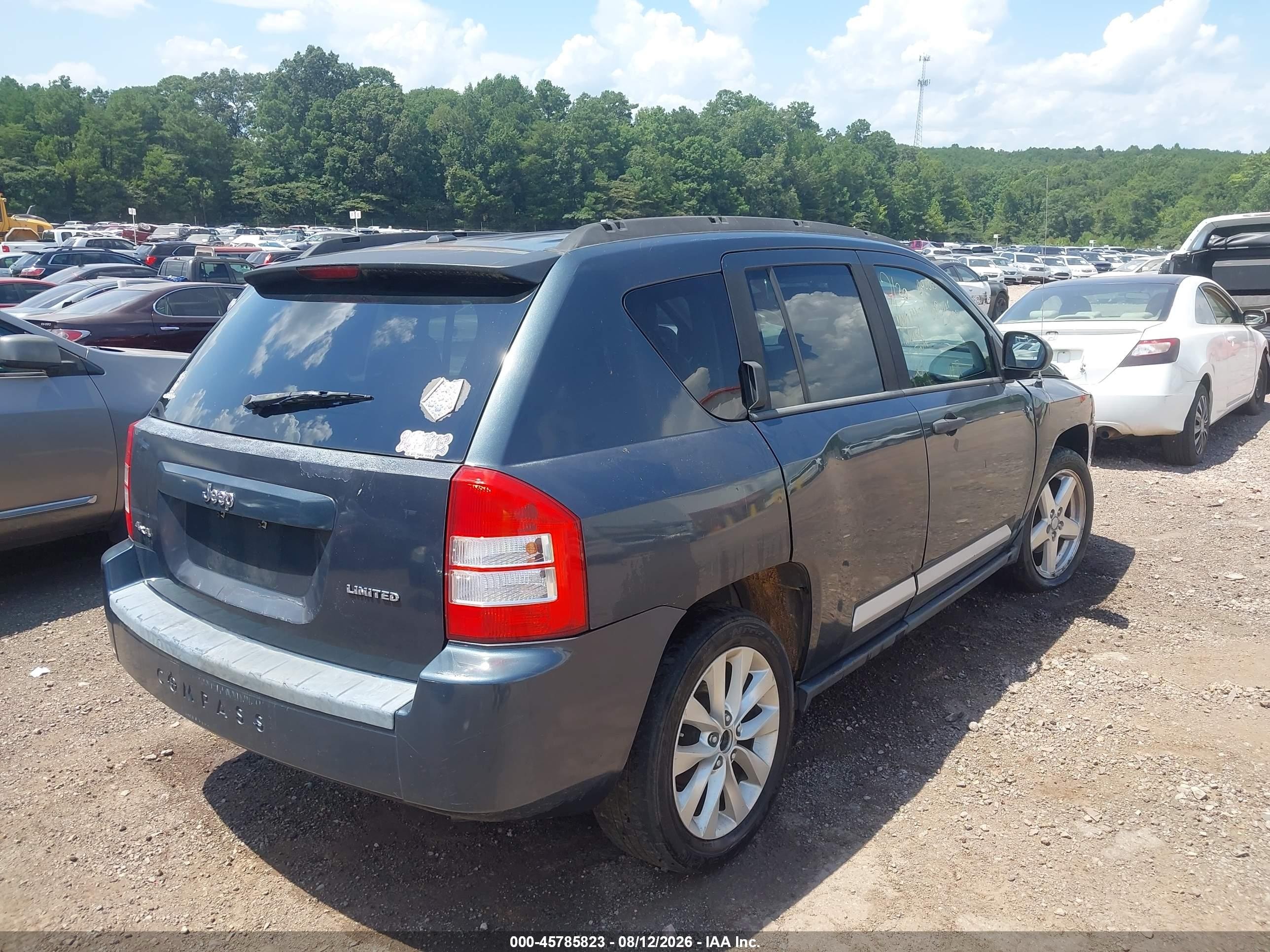 2008 Jeep Compass Limited Синий vin: 1J8FF57W68D693685