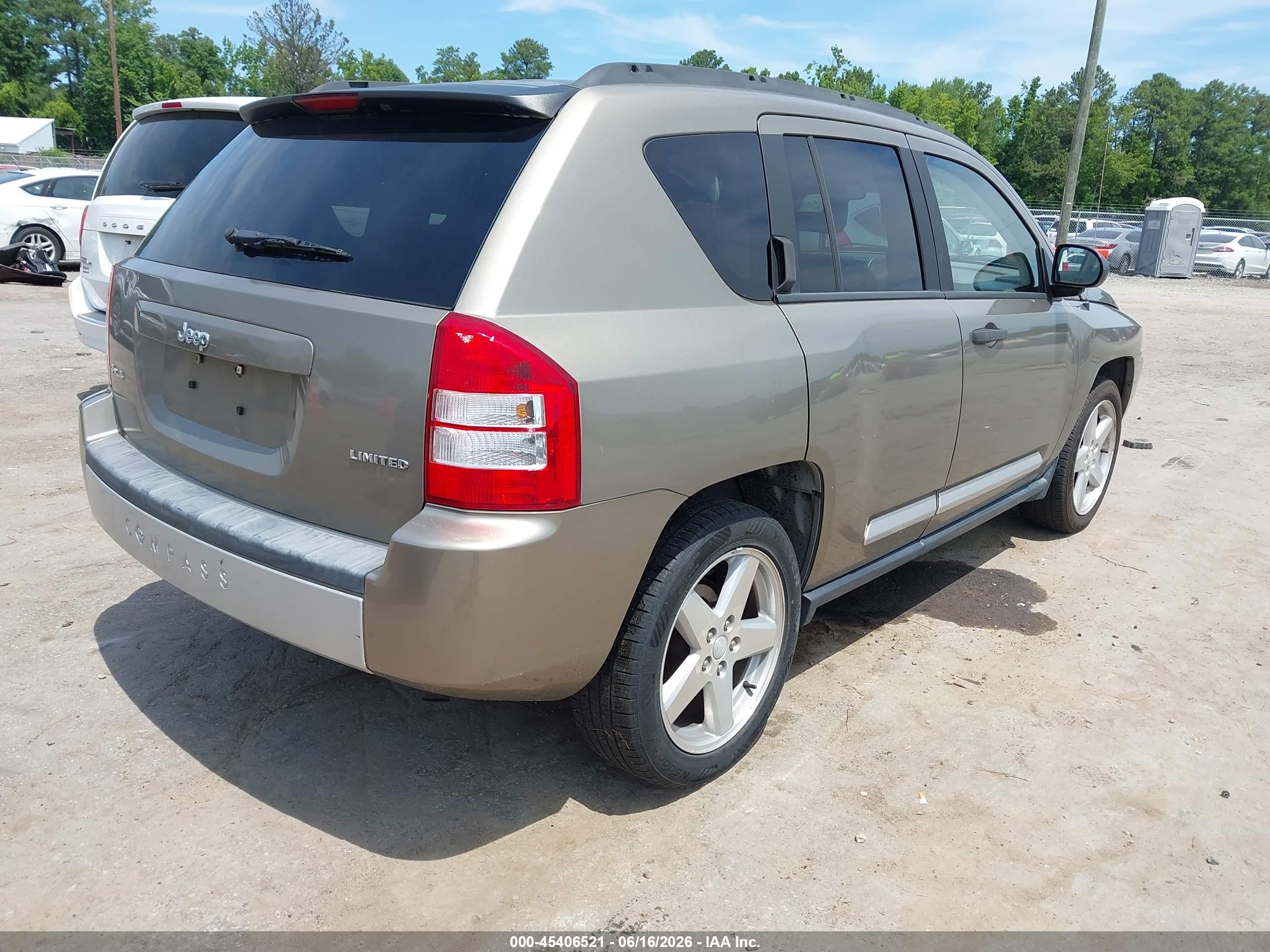 2007 Jeep Compass Limited Brown vin: 1J8FF57W97D142570