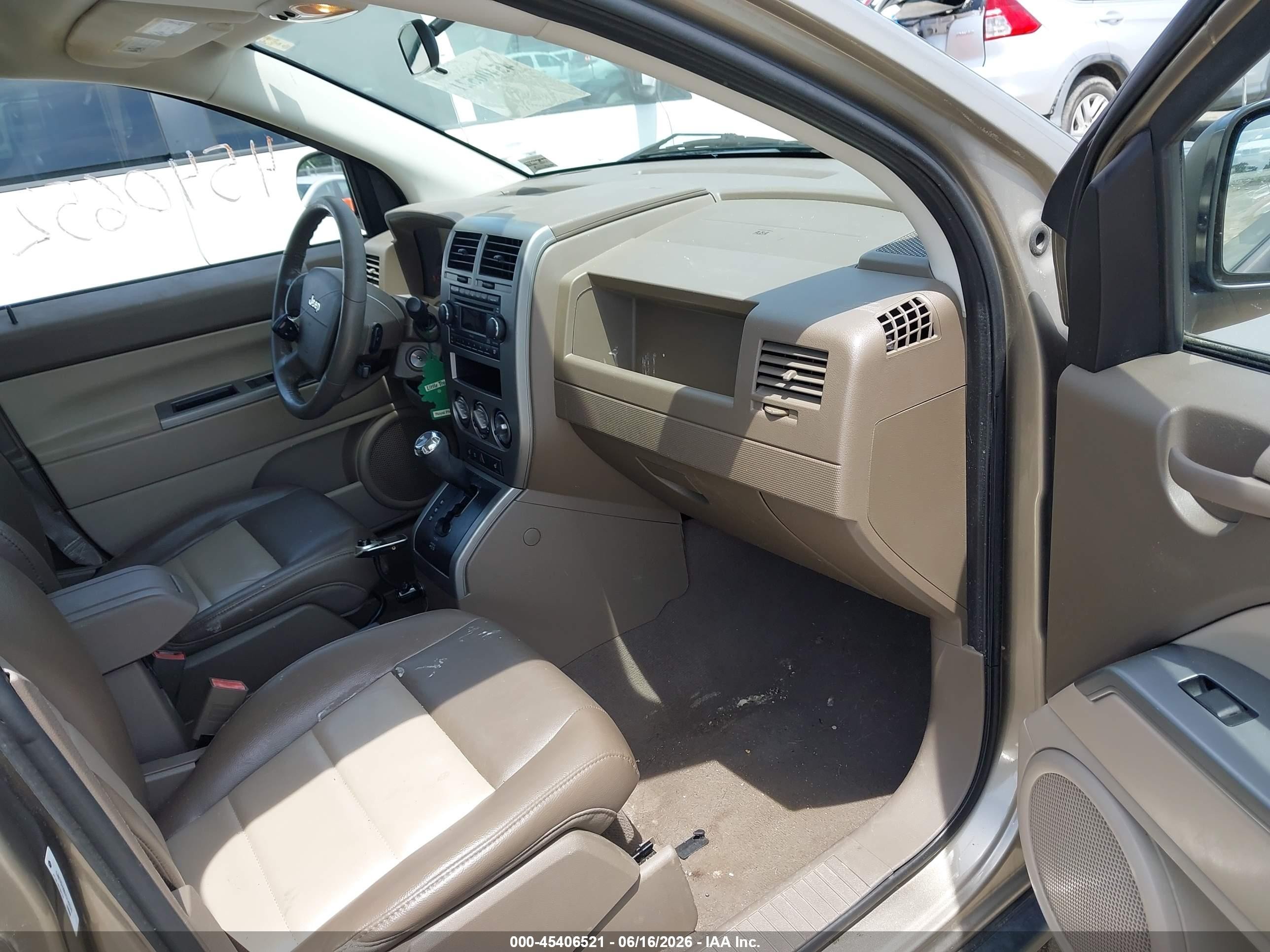 2007 Jeep Compass Limited Brown vin: 1J8FF57W97D142570
