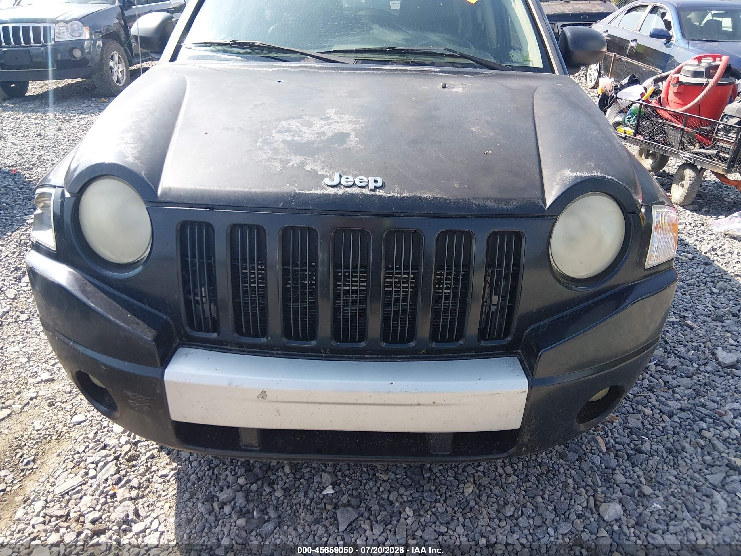 2007 Jeep Compass Limited Black vin: 1J8FF57WX7D155960