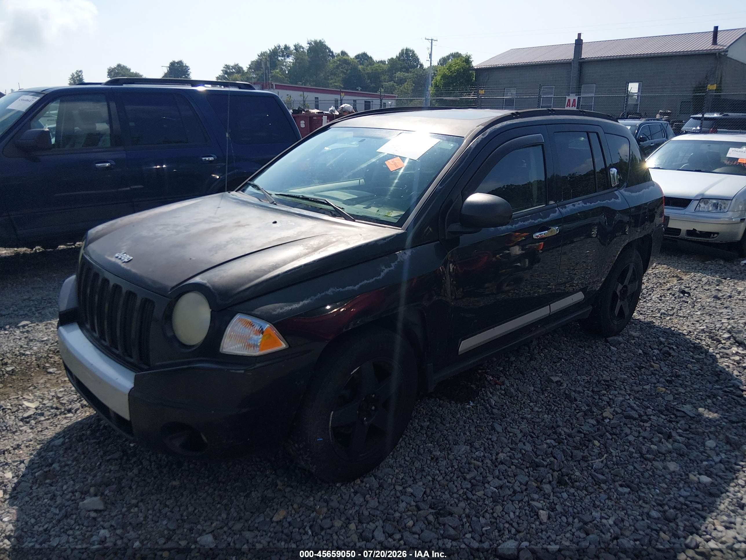 2007 Jeep Compass Limited Black vin: 1J8FF57WX7D155960